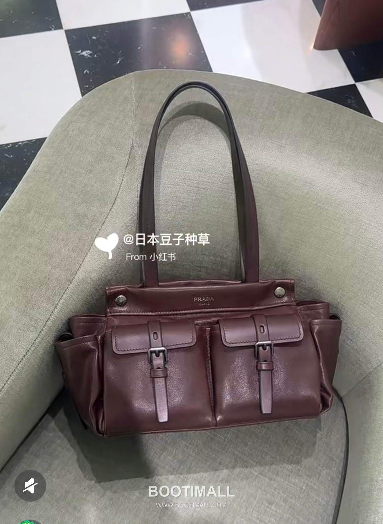 Prada Route Calfskin Tote Bag with Pocket Detail and Shoulder Strap 프라다 루트 카프스킨 포켓 디테일 숄더 스트랩 토트백 1BG645 30cm 5