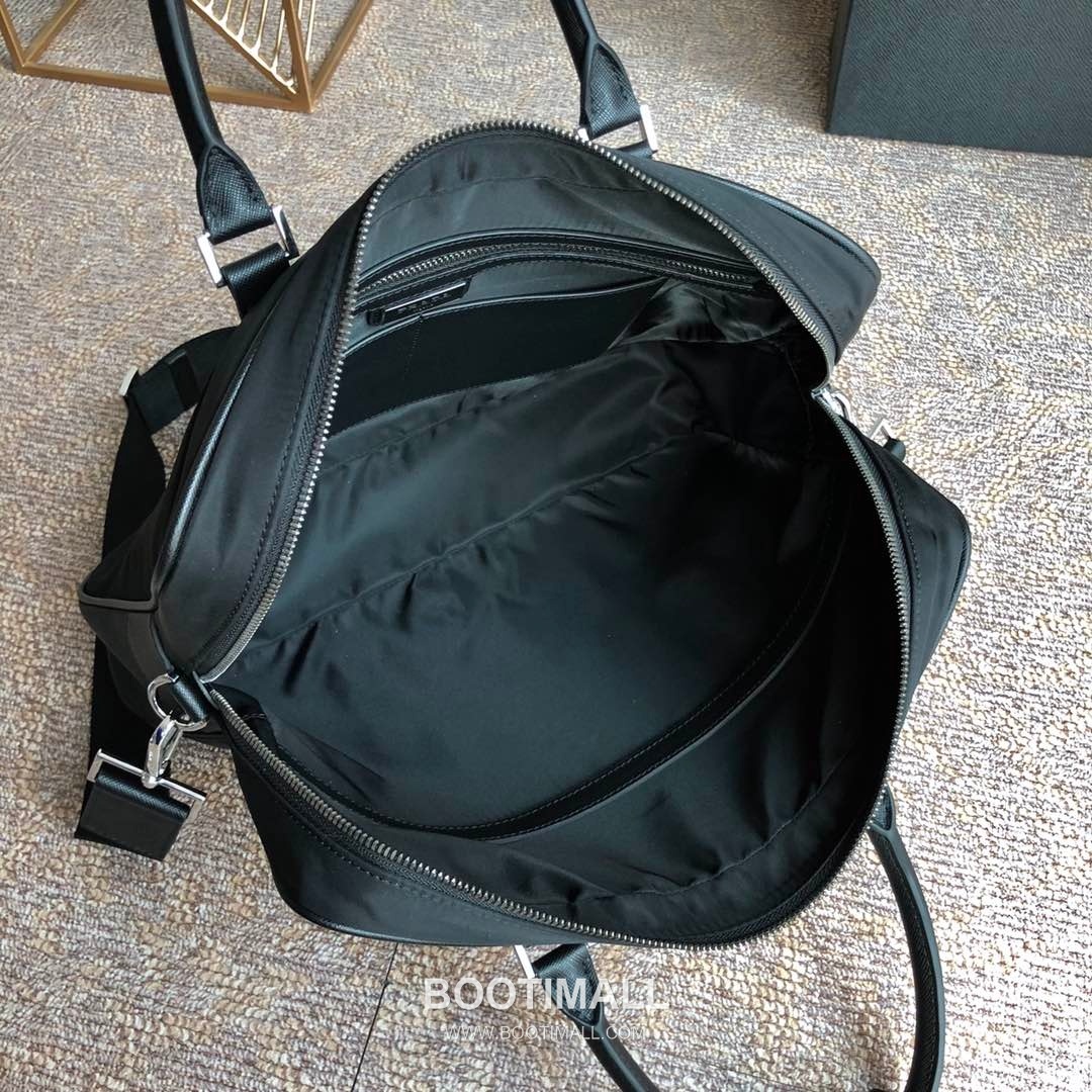 Prada Nylon Calfskin Tote Bag with Trolley Sleeve Detail 프라다 나일론 카프스킨 트롤리 슬리브 토트백 2VE0891 36cm 8