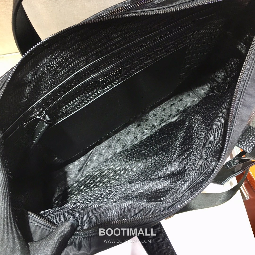 Prada Nylon Saffiano Calfskin Briefcase Backpack with Dual Strap Convertible Detail 프라다 나일론 사피아노 카프스킨 듀얼 스트랩 컨버터블 브리프케이스 백팩 2VE015 40cm 10
