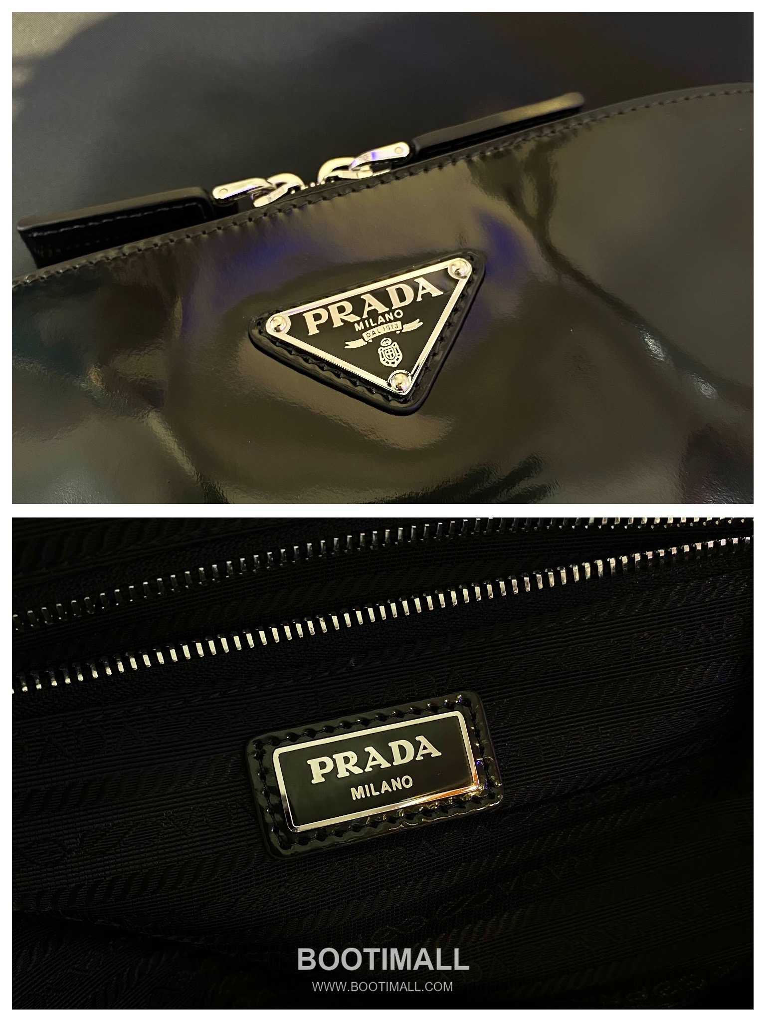 Prada Re-Nylon Backpack with Front Pocket and Leather Trim Detail 프라다 리나일론 프론트 포켓 가죽 트림 백팩 2VZ084 30cm 9