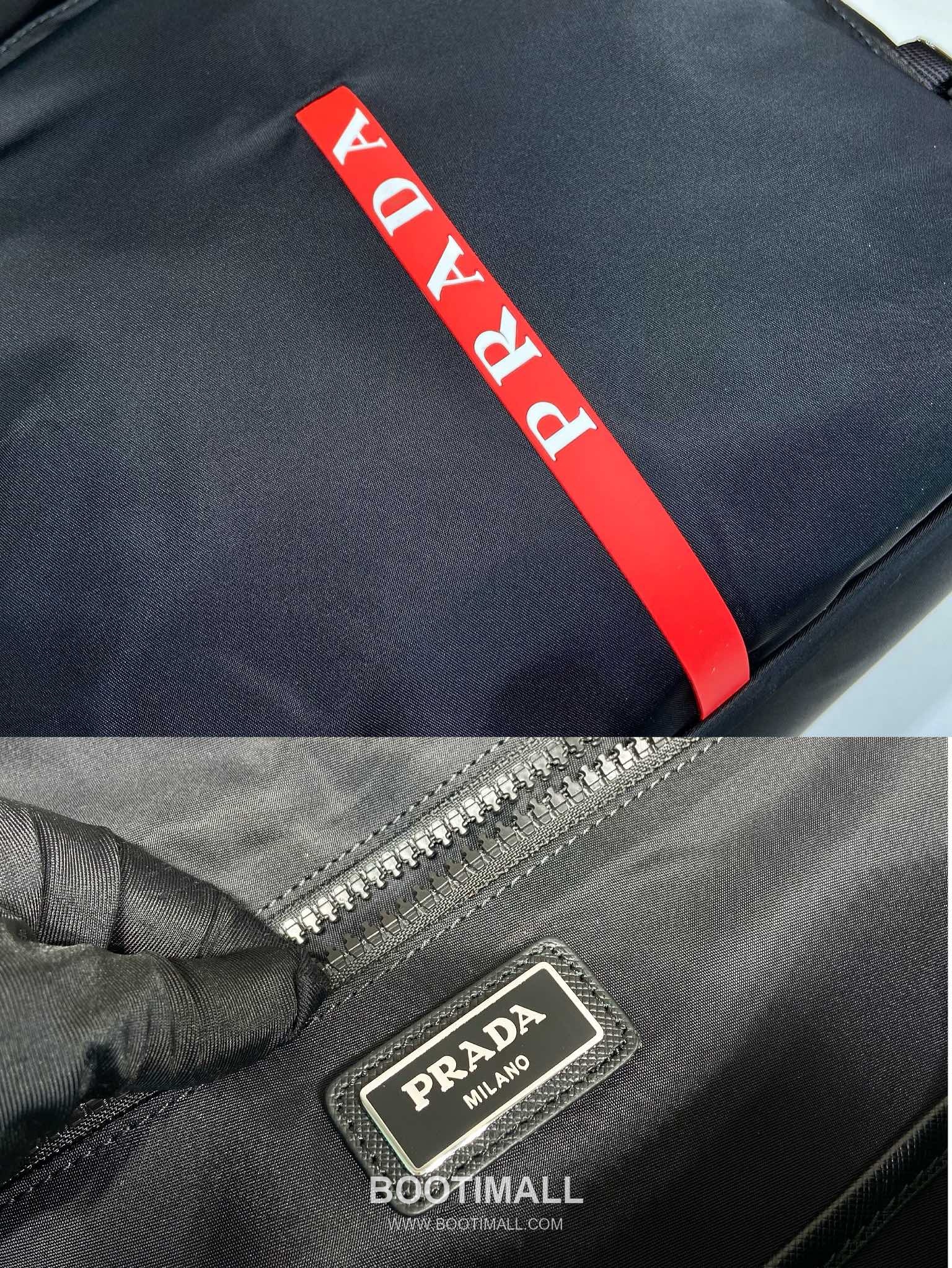 Prada Linea Rossa Nylon Backpack with Multi Pocket and Ski Boot Compartment 프라다 리네아로사 나일론 멀티포켓 스키부츠 백팩 2VZ086 38cm 10