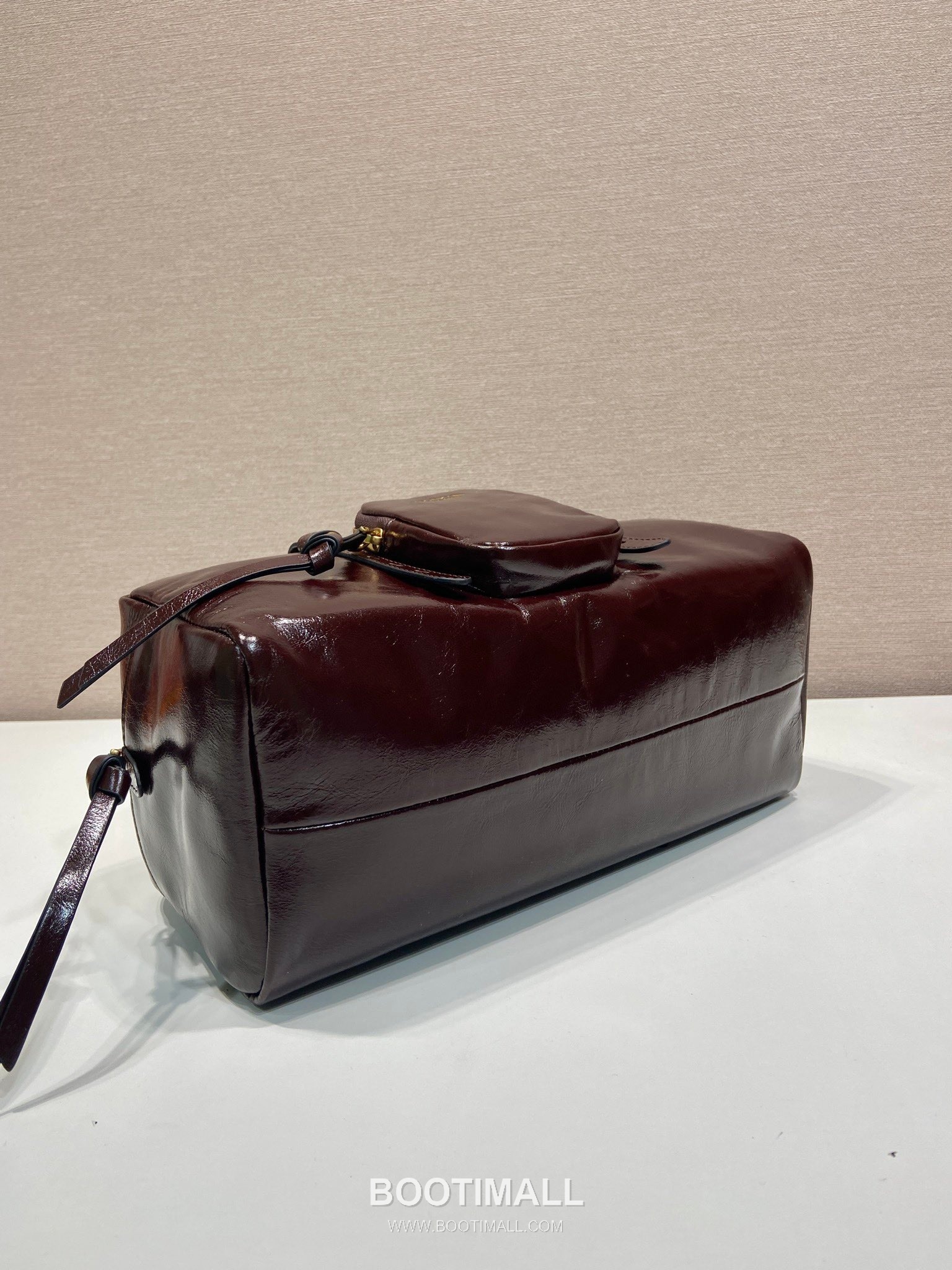Prada Oil Wax Leather Shoulder Bag with Zip Pocket and Top Handle 프라다 오일왁스 가죽 지퍼 포켓 숄더 핸드백 1BB138 30cm 7