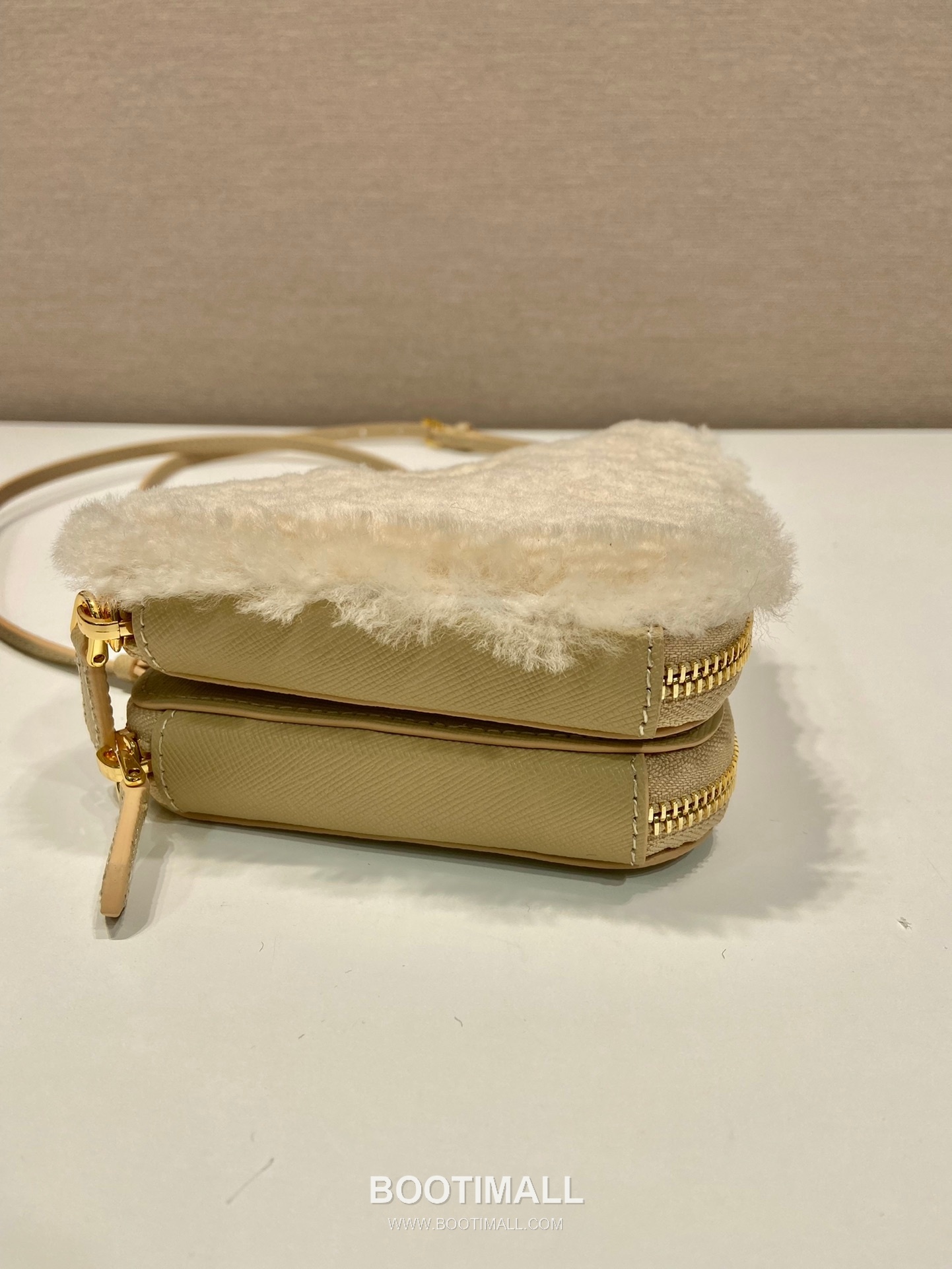 Prada Goat Fur Twin Triangle Bag with Detachable Dual Design and Strap 프라다 고트 퍼 트윈 트라이앵글 분리형 스트랩 미니백 1NR015 15cm 6