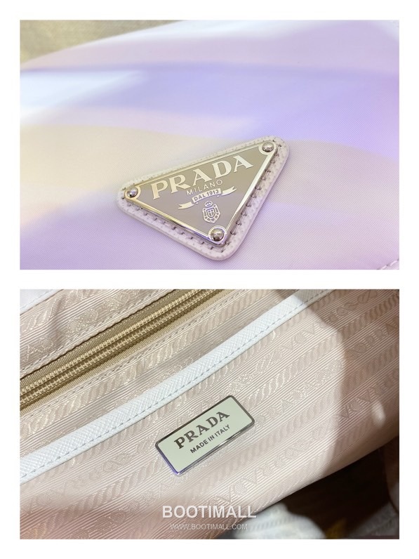 Prada Nylon Backpack with Saffiano Leather Trim and Detachable Pouch 프라다 나일론 사피아노 트림 탈부착 파우치 백팩 1BZ811 30cm 9