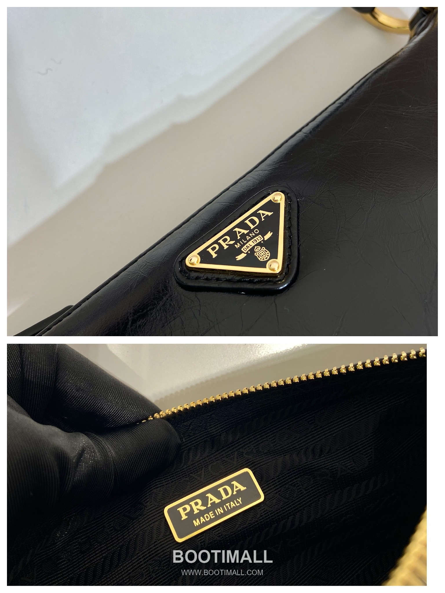Prada Oil Wax Leather Shoulder Bag with Adjustable Strap and Key Ring Detail 프라다 오일왁스 가죽 스트랩 키링 디테일 숄더백 1BC201 23.5cm 9