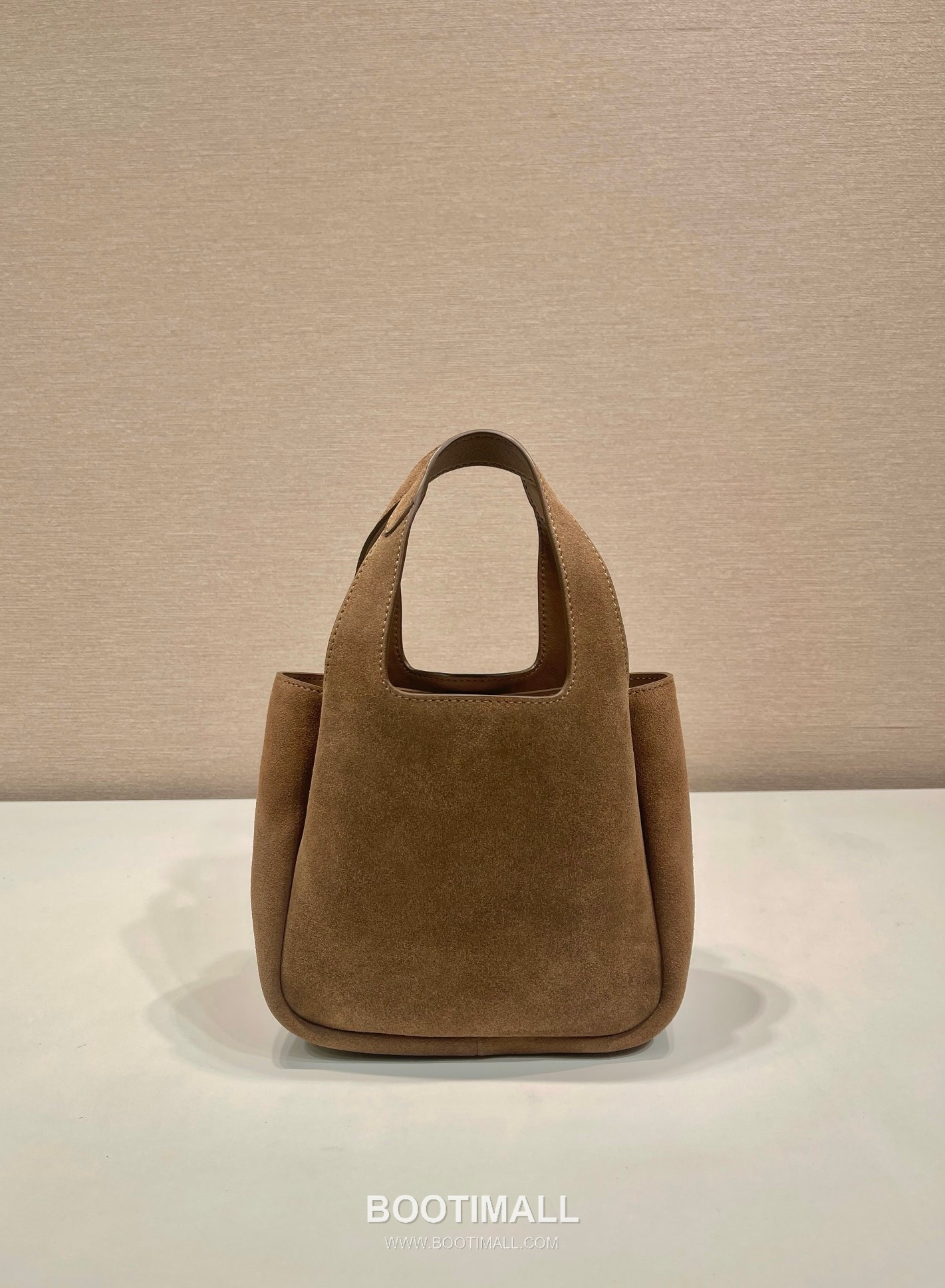 Prada Suede Calfskin Leather Mini Basket Tote Bag with Multi Compartment 프라다 스웨이드 카프스킨 멀티 컴파트먼트 미니 바스켓 토트백 1BA349 18cm 4