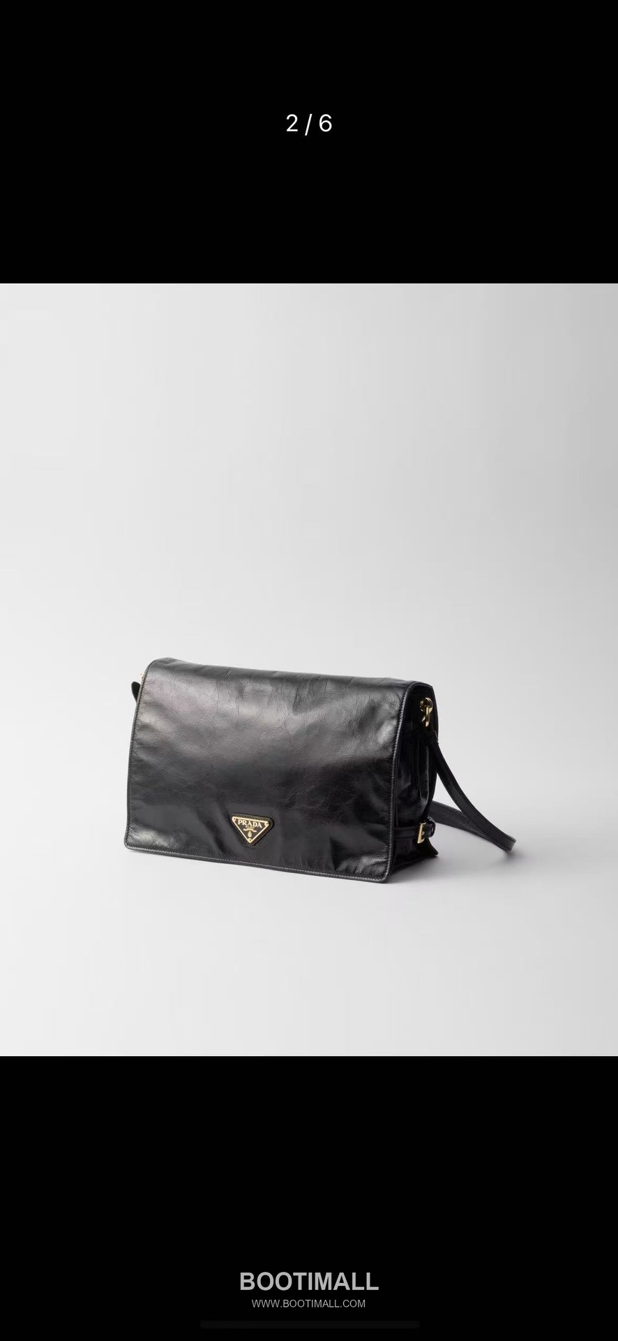 Prada Oil Wax Leather Shoulder Bag with Triangle Logo and Zip Closure 프라다 오일왁스 가죽 트라이앵글 로고 지퍼 숄더백 1BD385 30cm 11