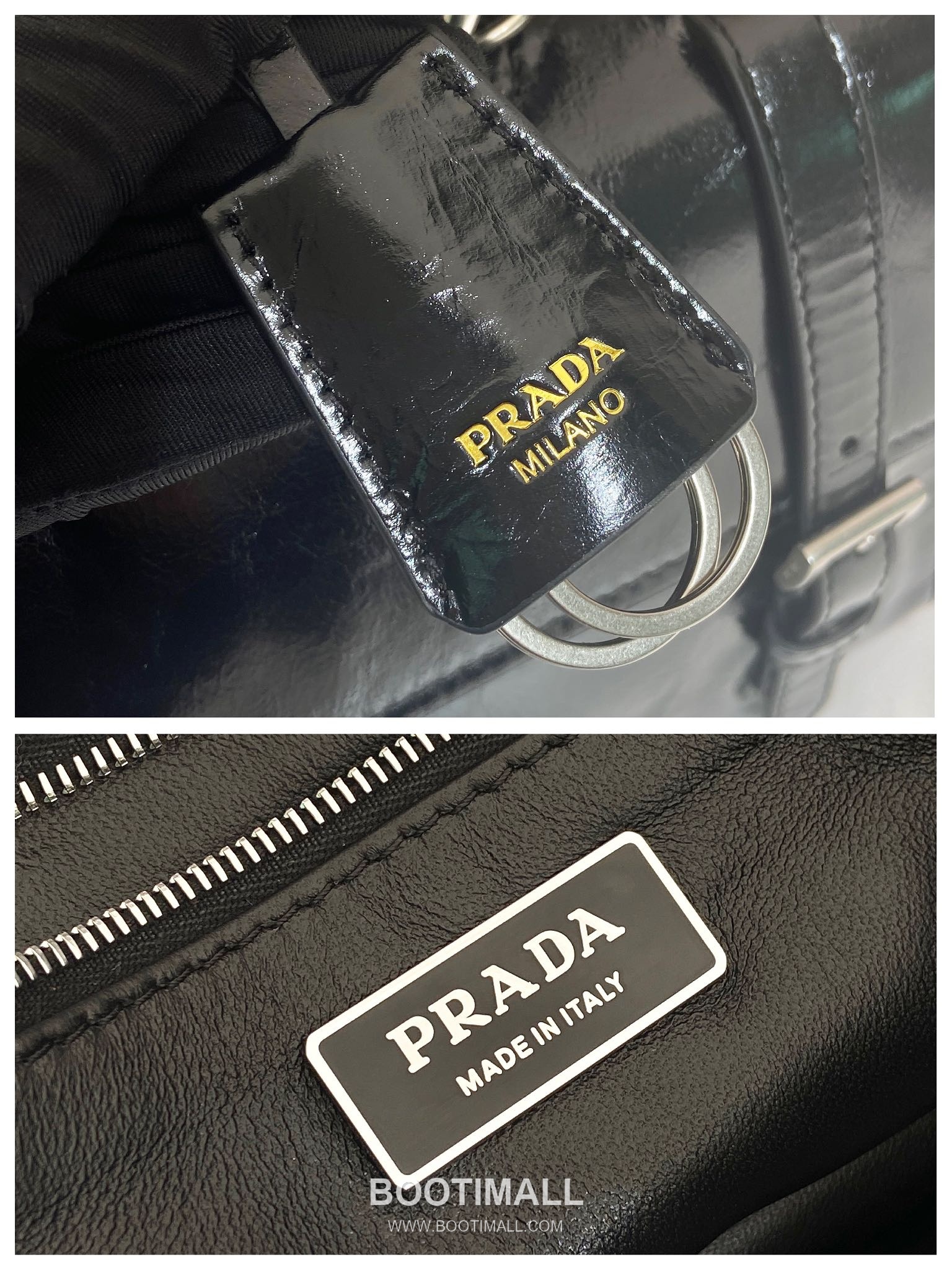 Prada Calfskin Leather Briefcase Style Tote Bag with Vertical Lock Detail 프라다 카프스킨 가죽 버티컬 락 디테일 브리프케이스 토트백 1BN024 38cm 9