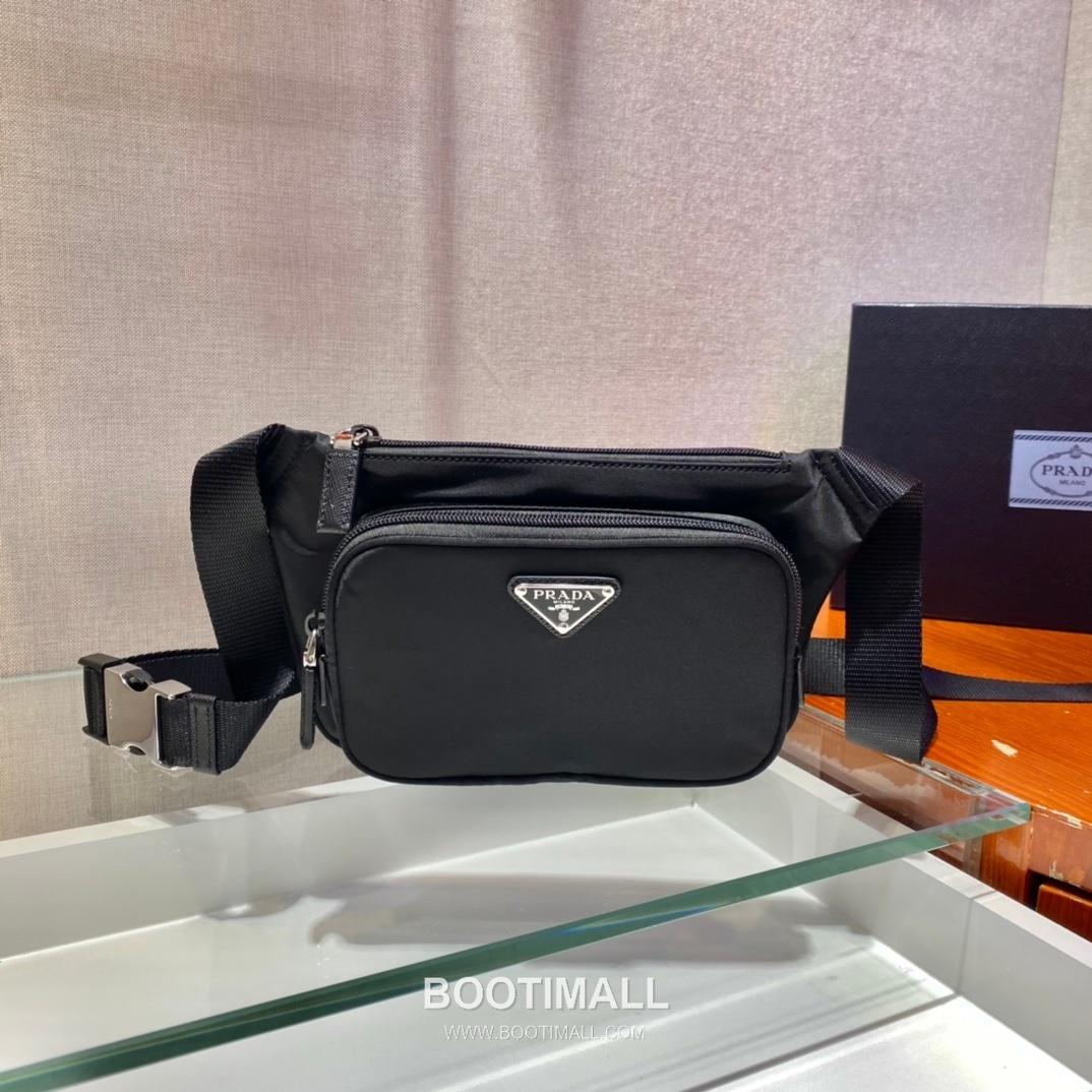 Prada Nylon Belt Bag with Adjustable Strap and Compact Design 프라다 나일론 조절 스트랩 컴팩트 벨트백 2VH128 19cm 2