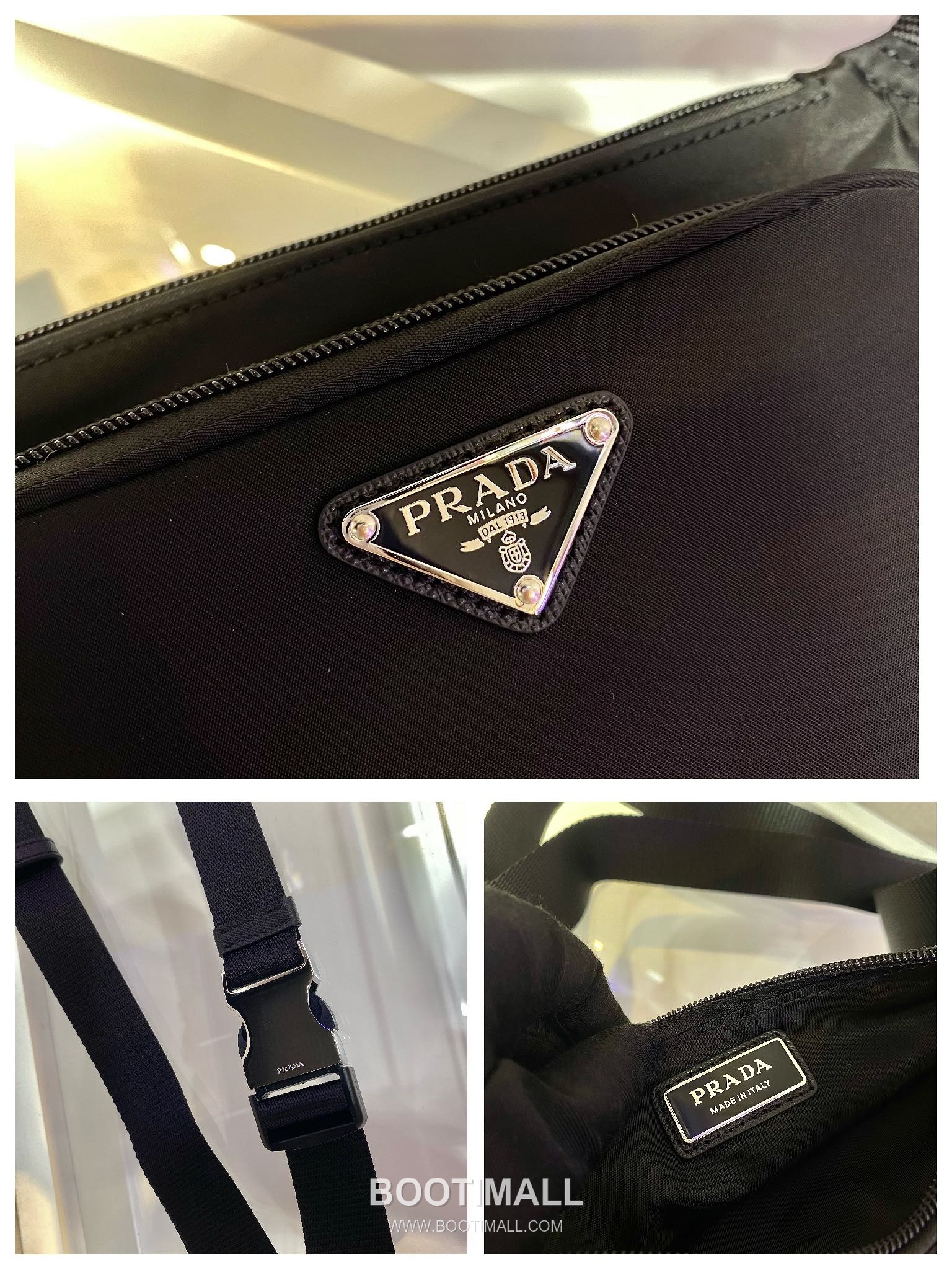Prada Nylon Belt Bag with Adjustable Strap and Compact Design 프라다 나일론 조절 스트랩 컴팩트 벨트백 2VH128 19cm 9