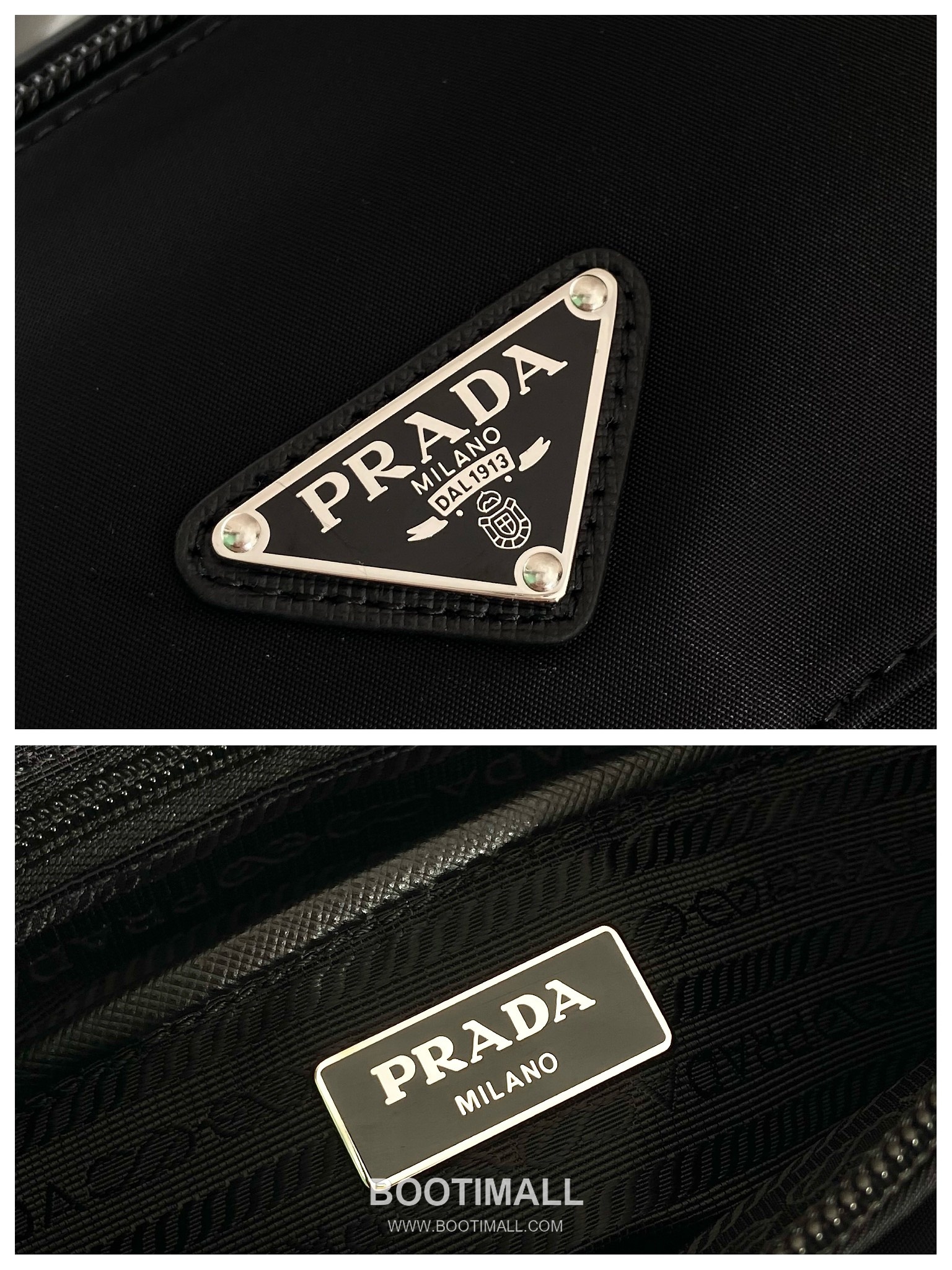 Prada Nylon Crossbody Bag with Saffiano Trim and Detachable Mini Pouch 프라다 나일론 사피아노 트림 탈부착 미니 파우치 크로스백 1BD994B 25cm 9