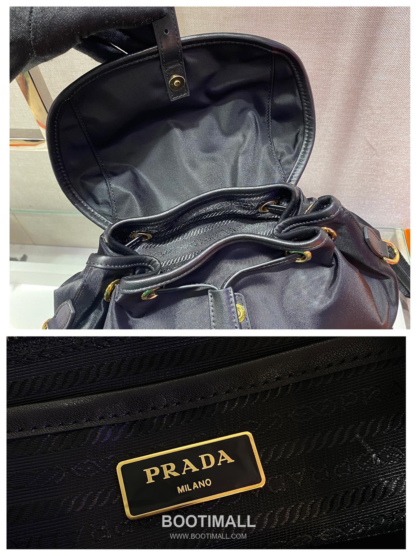 Prada Nylon Backpack with Flap Buckle and Front Pocket Detail 프라다 나일론 플랩 버클 프론트 포켓 백팩 1BZ005A 30cm 18