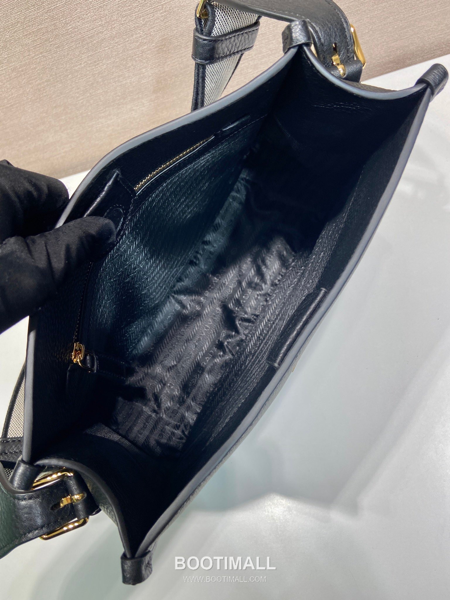 Prada Fabric Tote Bag with Logo Strap and Triangle Logo Detail 프라다 패브릭 로고 스트랩 트라이앵글 로고 토트백 1BC073-1 30cm 8