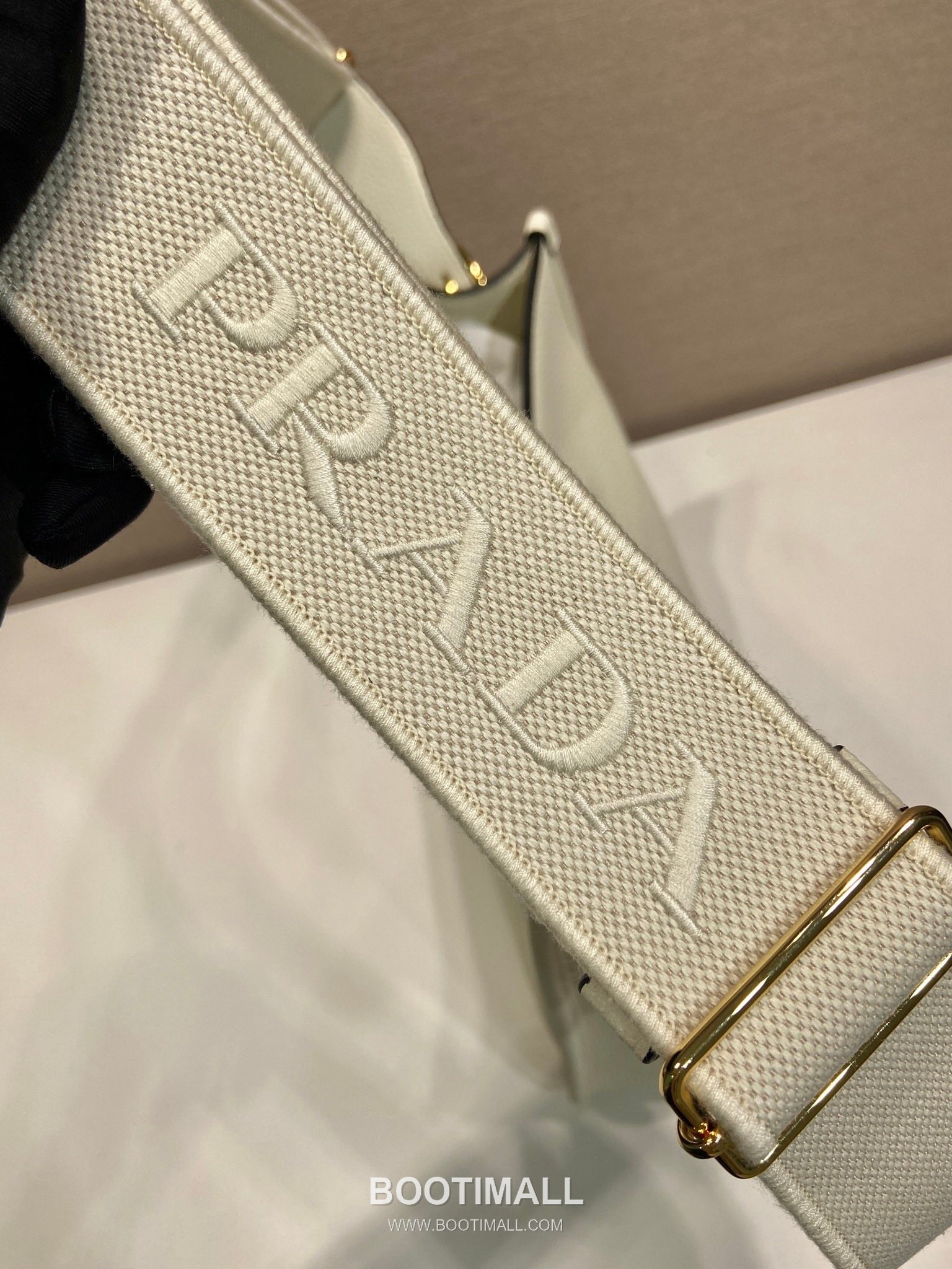 Prada Fabric Tote Bag with Logo Strap and Triangle Logo Detail 프라다 패브릭 로고 스트랩 트라이앵글 로고 토트백 1BC073-1 30cm 6