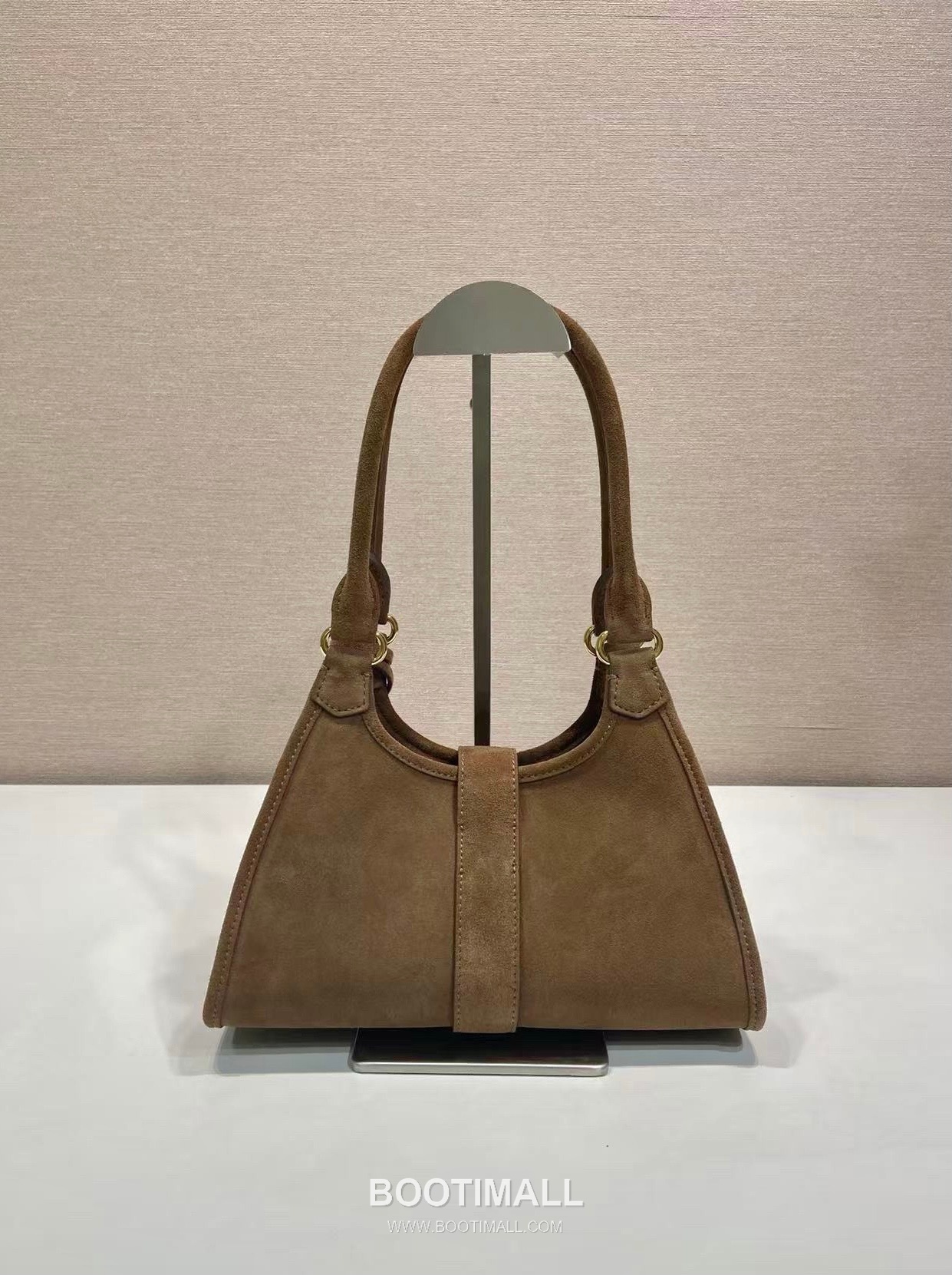 Prada Suede Calfskin Top Handle Bag with Buckle Lock and Strap 프라다 스웨이드 카프스킨 버클락 탑핸들 토트백 1BG580 26cm 4