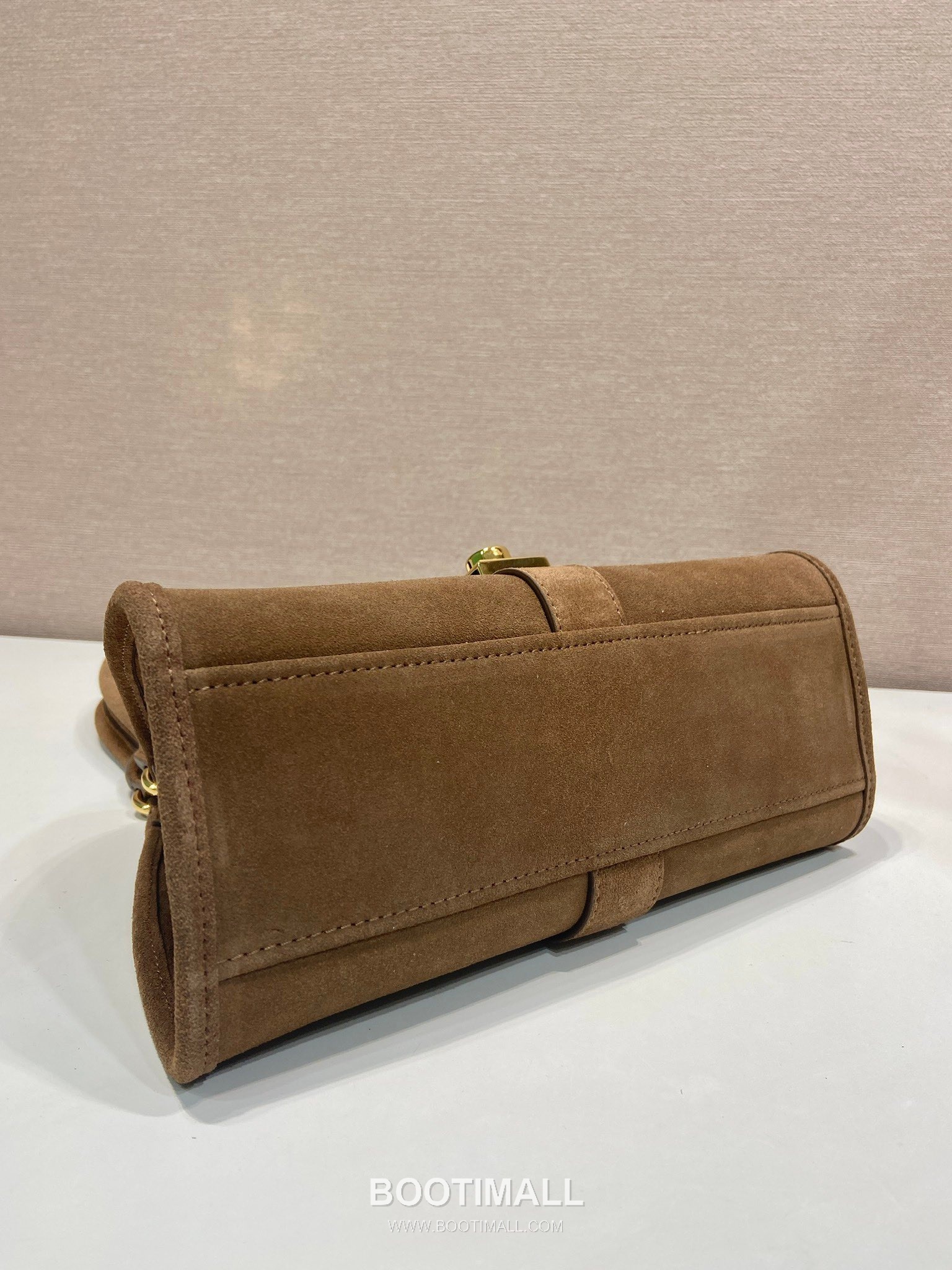 Prada Suede Calfskin Top Handle Bag with Buckle Lock and Strap 프라다 스웨이드 카프스킨 버클락 탑핸들 토트백 1BG580 26cm 6