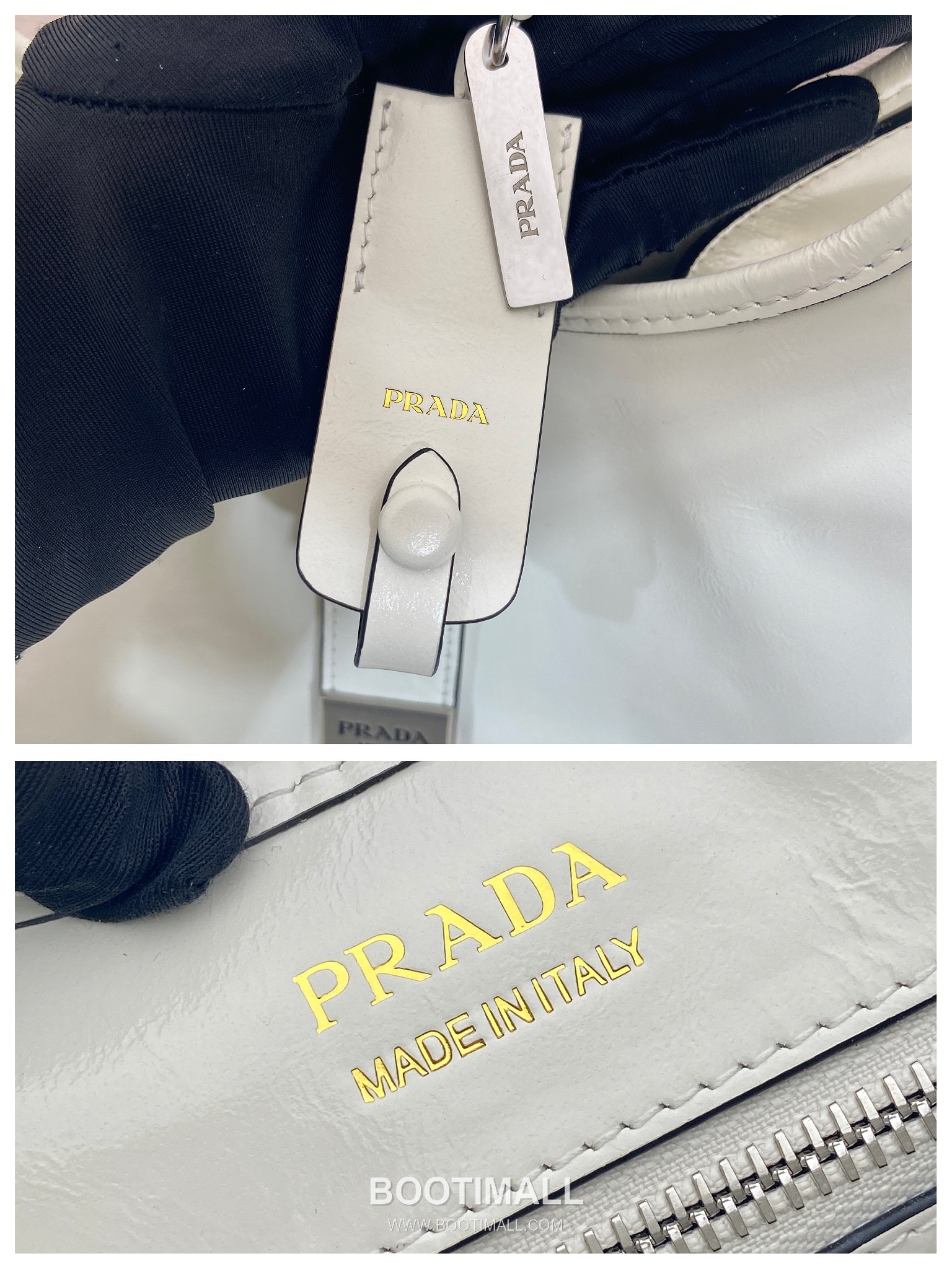 Prada Waxed Leather Top Handle Tote Bag with Buckle Lock and Strap 프라다 왁스 레더 버클락 스트랩 토트백 1BG570 39cm 9