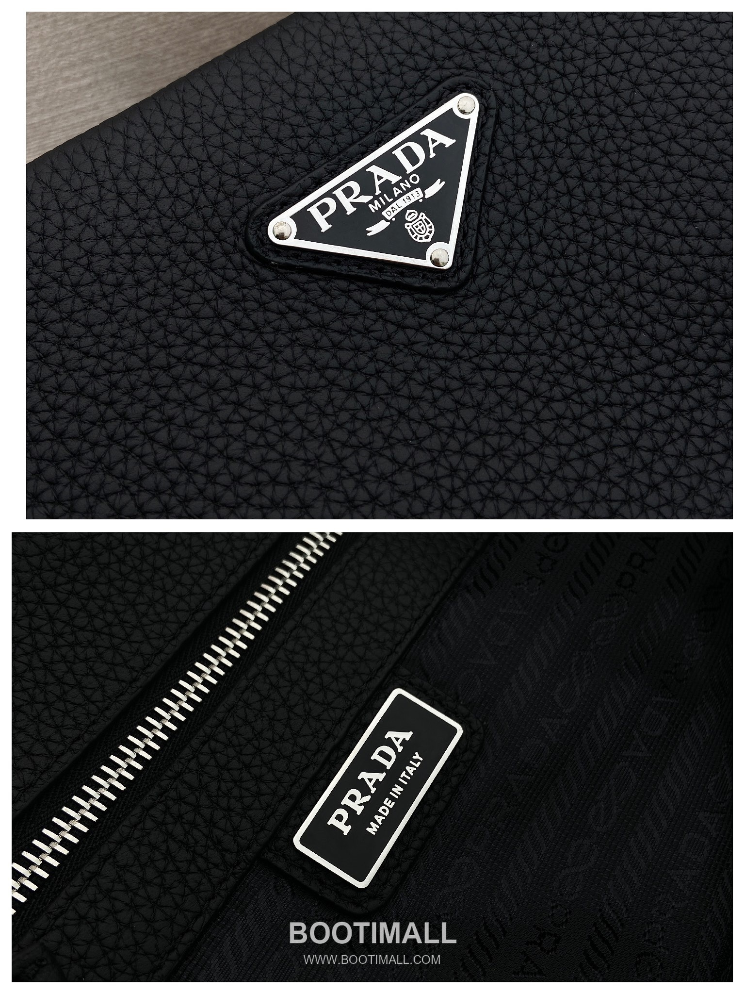 Prada Deer Grain Leather Tote Bag with Enamel Triangle Logo and Name Tag 프라다 디어 그레인 레더 삼각로고 네임태그 토트백 2VG130 38cm 9