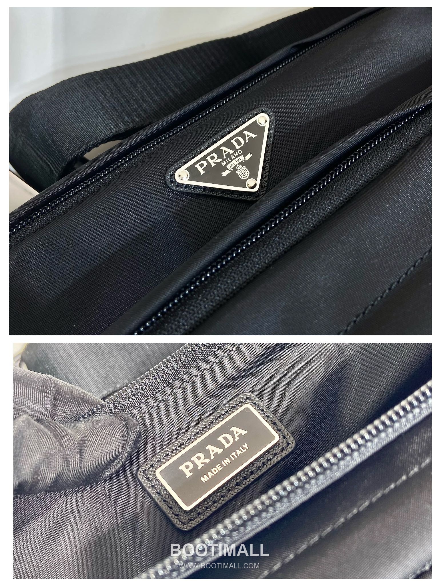 Prada Nylon Waist Bag with Front Pocket and Dual Zip Compartments 프라다 나일론 프론트 포켓 듀얼 지퍼 웨이스트백 2VL003 34cm 9