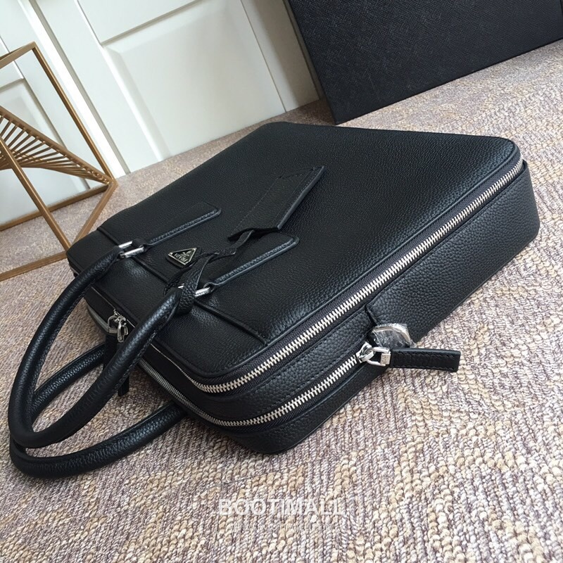 Prada Deer Grain Leather Tote Bag with Full Leather Construction 프라다 디어 그레인 레더 풀레더 토트백 36.5cm 6