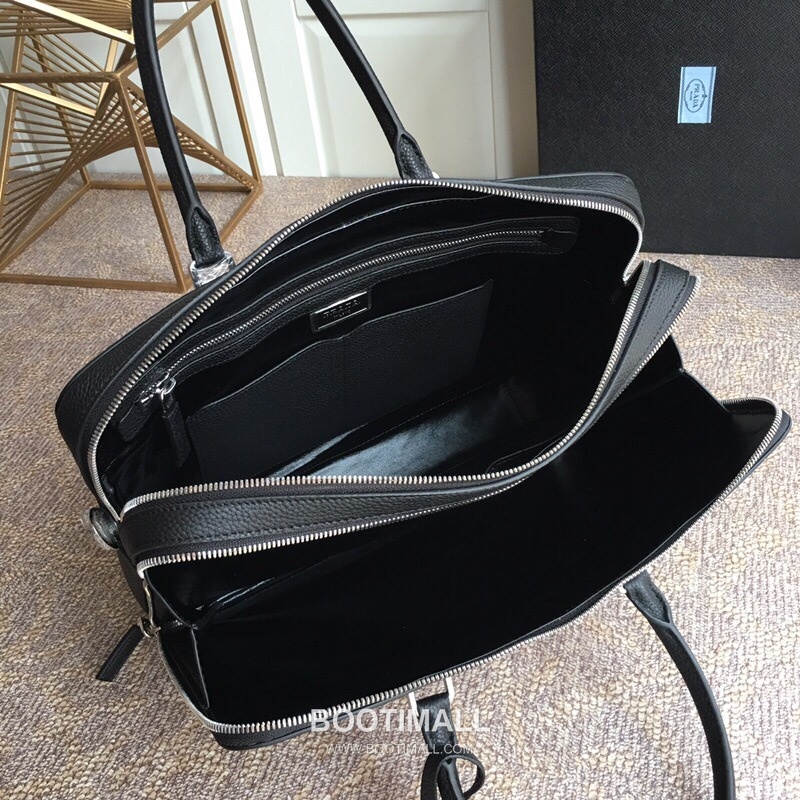 Prada Deer Grain Leather Tote Bag with Full Leather Construction 프라다 디어 그레인 레더 풀레더 토트백 36.5cm 7