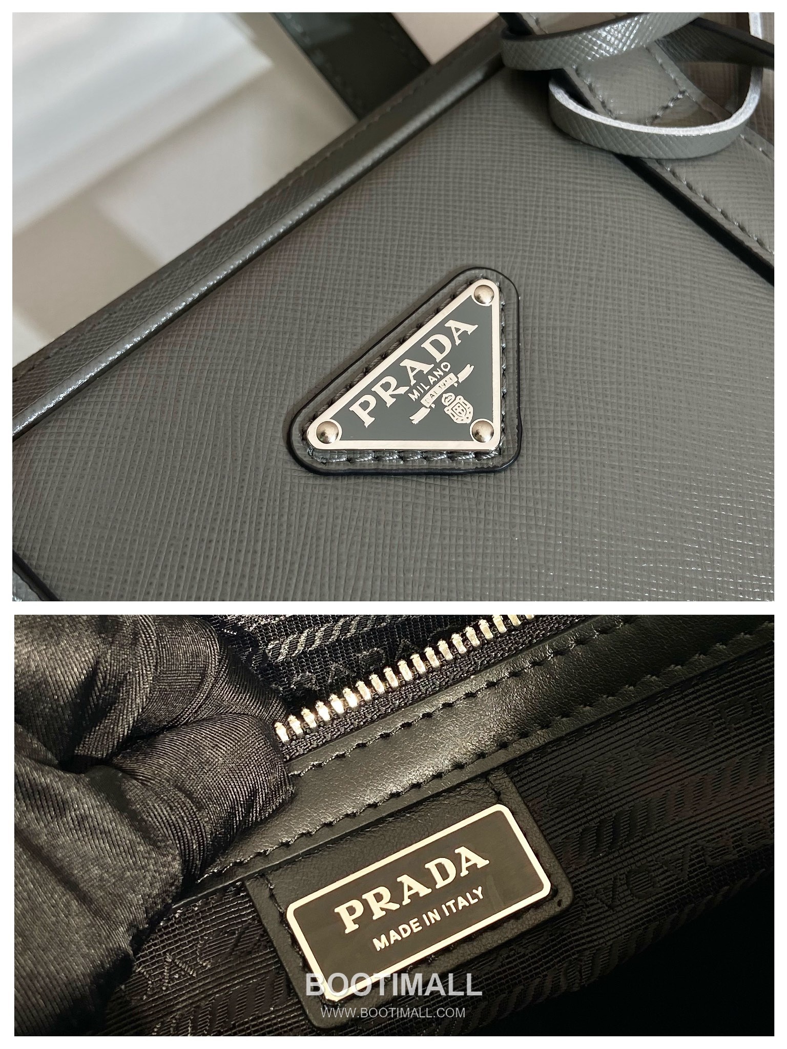 Prada Saffiano Leather Briefcase with Nylon Strap and Dual Pocket Design 프라다 사피아노 레더 나일론 스트랩 듀얼 포켓 브리프케이스 2VE368 36cm 9