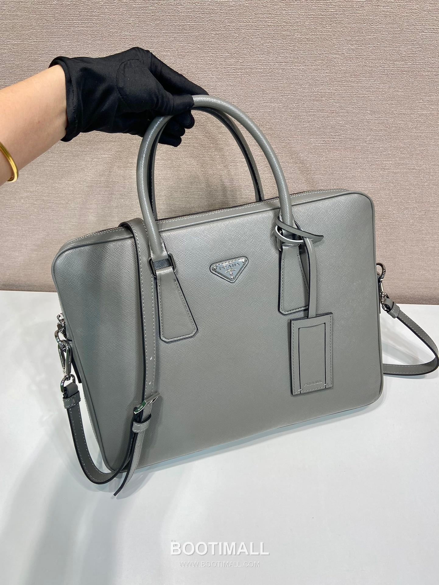 Prada Saffiano Leather Slim Briefcase with Ultra Thin Profile 프라다 사피아노 레더 슬림 브리프케이스 2VE0368 37cm 2