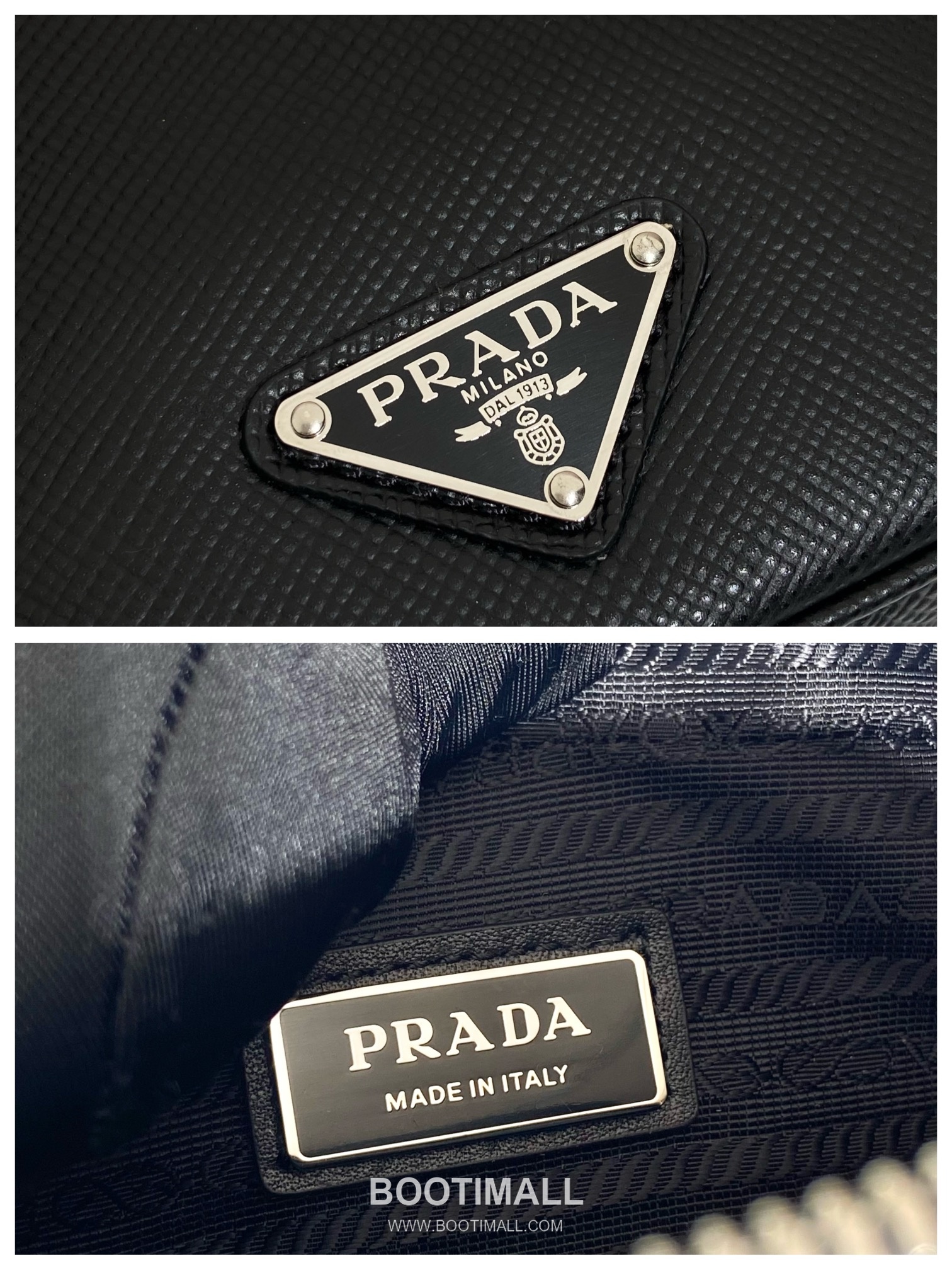 Prada Saffiano Leather Crossbody Bag with Embroidered Strap and Triangle Logo 프라다 사피아노 레더 자수 스트랩 삼각로고 크로스백 2VH154 19cm 9