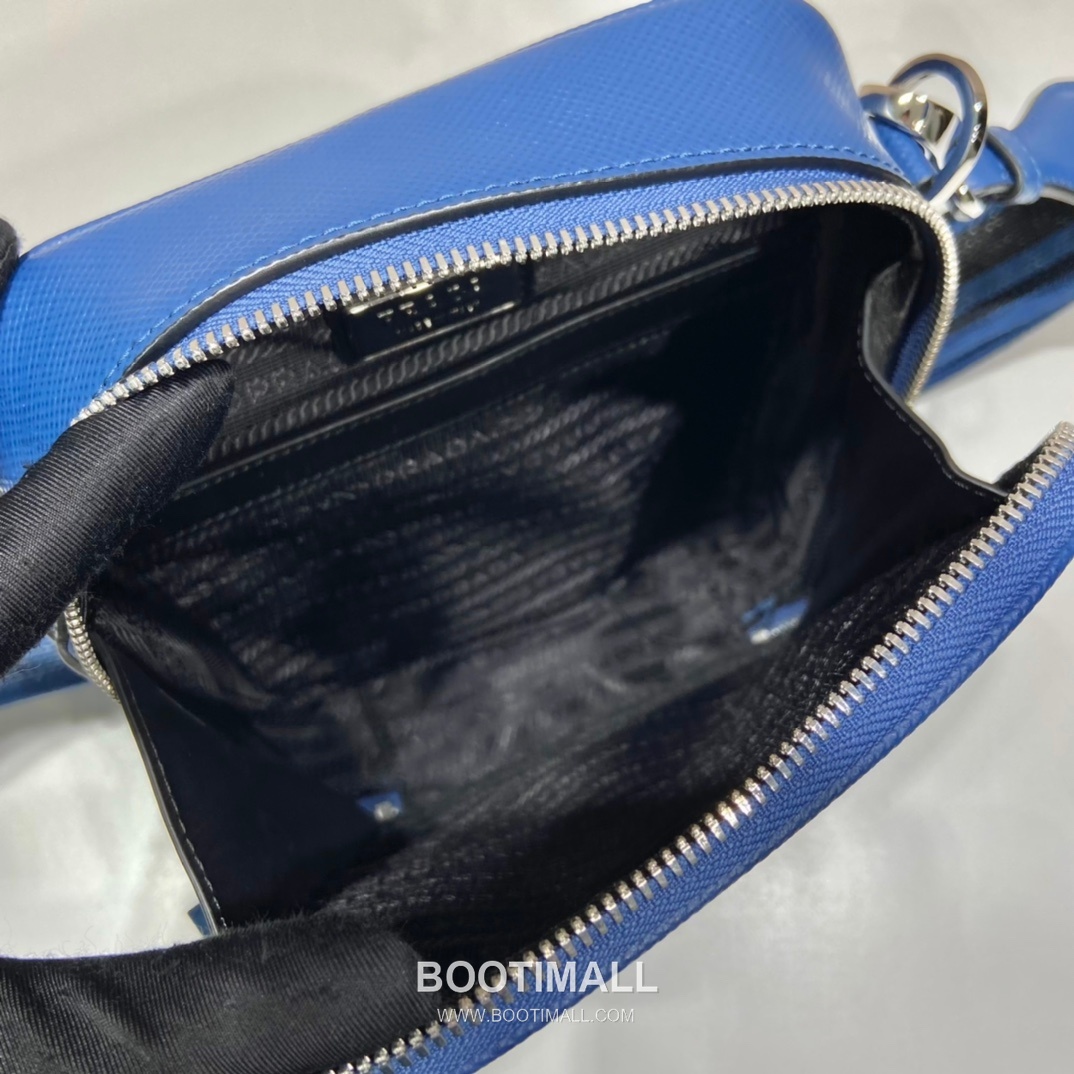 Prada Saffiano Leather Crossbody Bag with Embroidered Strap and Triangle Logo 프라다 사피아노 레더 자수 스트랩 삼각로고 크로스백 2VH154 19cm 7