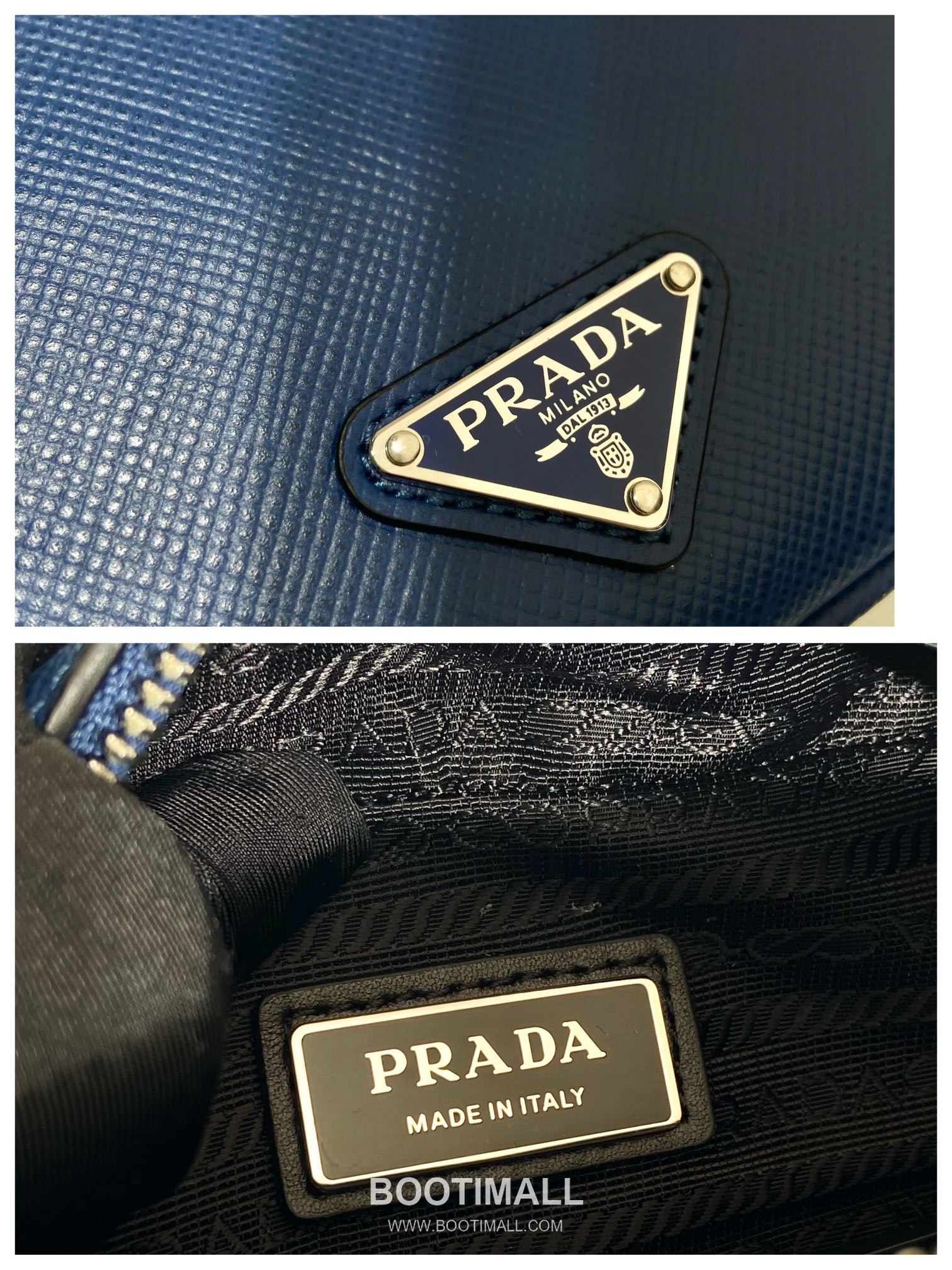Prada Saffiano Leather Crossbody Bag with Embroidered Strap and Triangle Logo 프라다 사피아노 레더 자수 스트랩 삼각로고 크로스백 2VH154 19cm 9