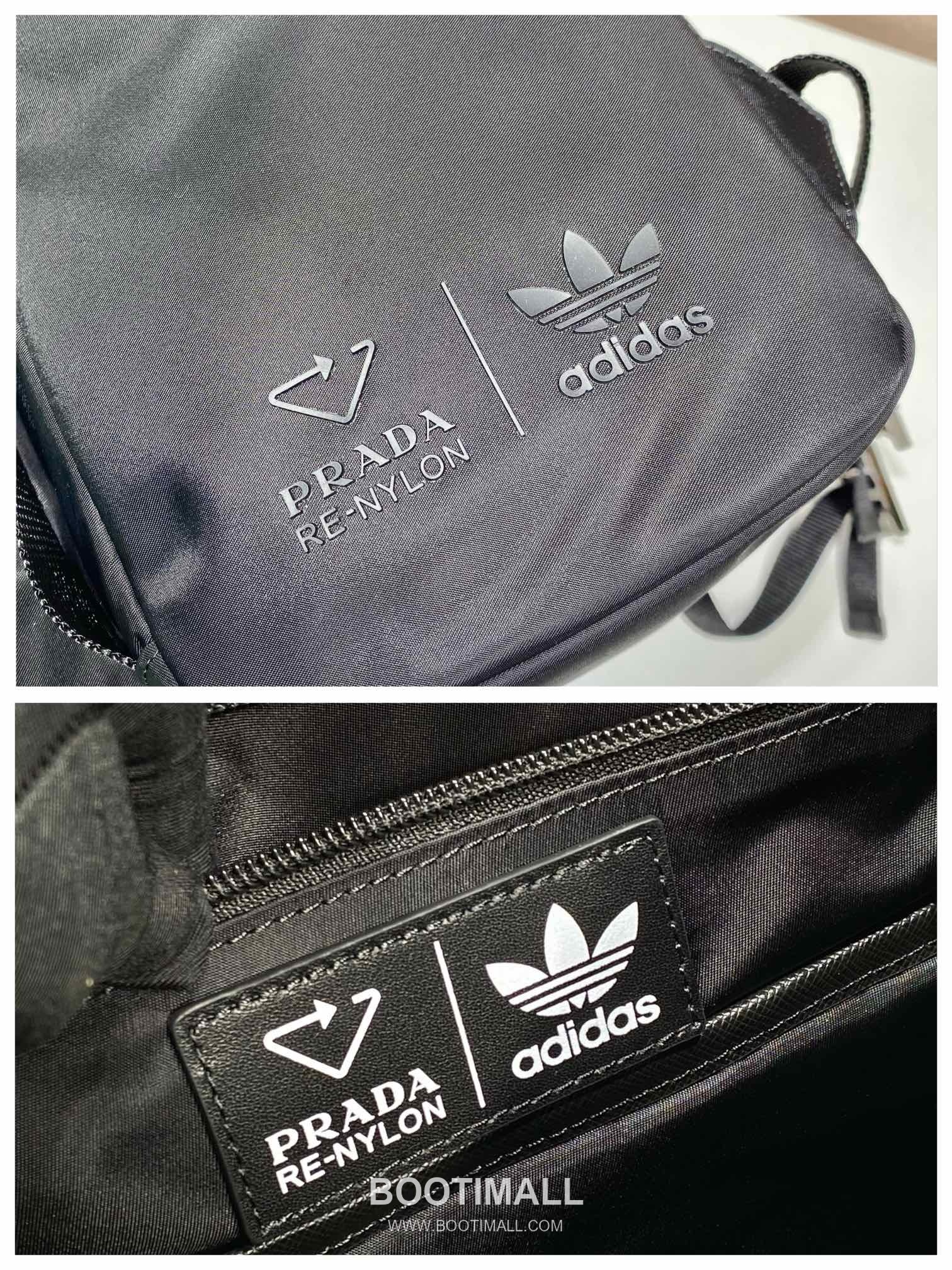 Prada Re-Nylon Saffiano Leather Backpack with Stripe Detail 프라다 리나일론 사피아노 레더 스트라이프 디테일 백팩 2VZ135 27cm 11