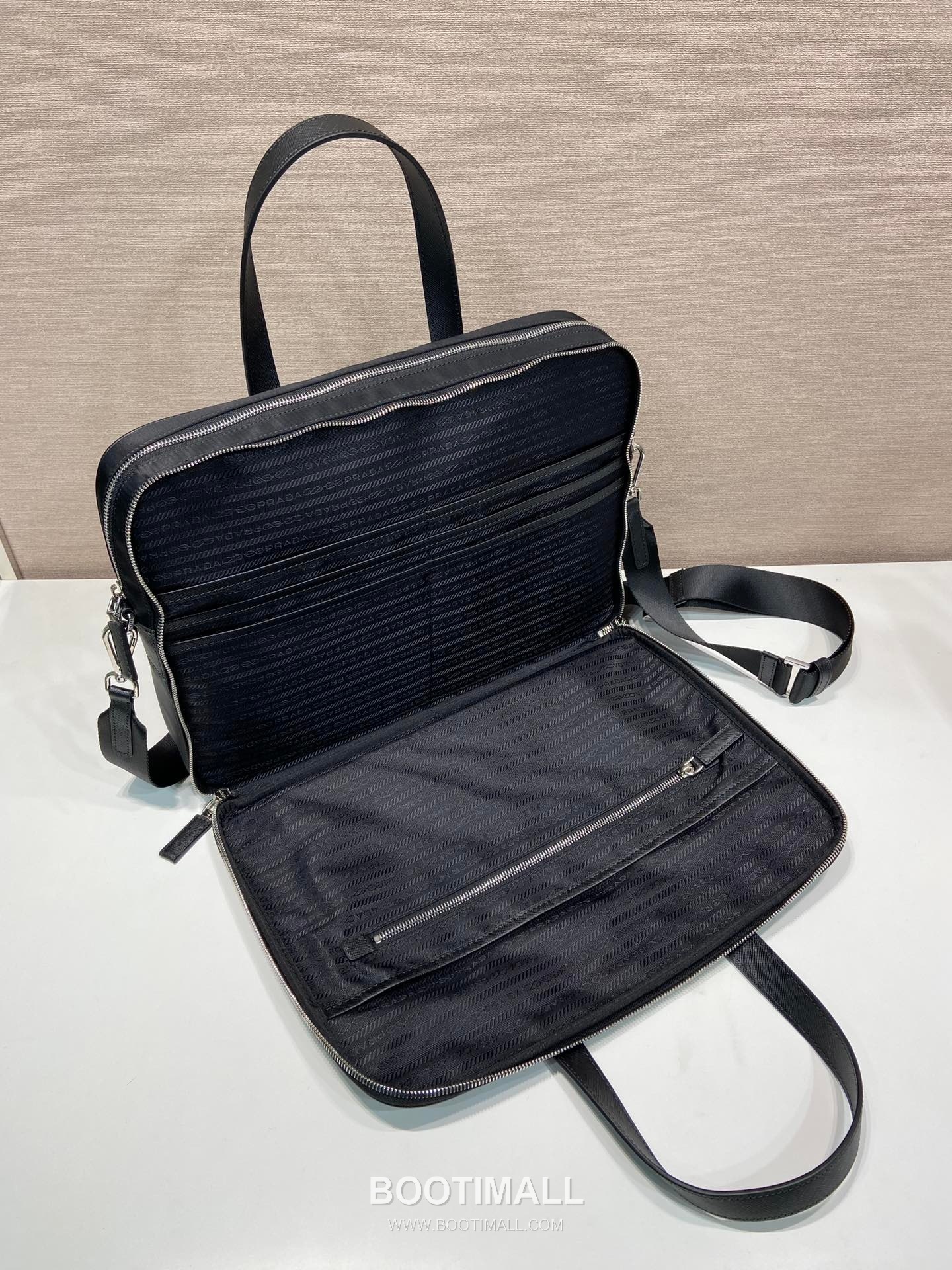Prada Re-Nylon Briefcase with Dual Handles and Triangle Logo Detail 프라다 리나일론 듀얼 핸들 삼각로고 브리프케이스 2VE005 38cm 7