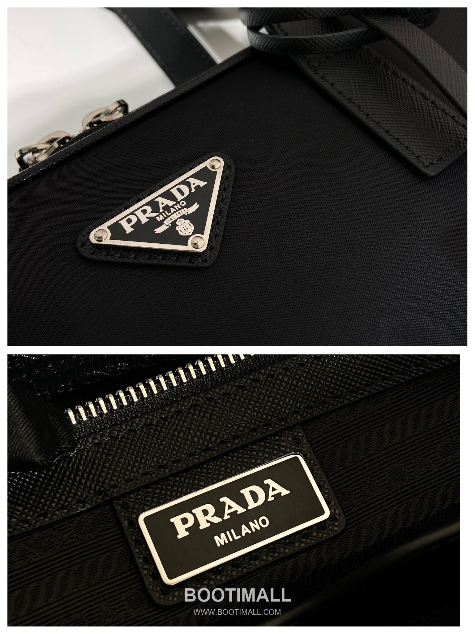 Prada Re-Nylon Briefcase with Dual Handles and Triangle Logo Detail 프라다 리나일론 듀얼 핸들 삼각로고 브리프케이스 2VE005 38cm 9