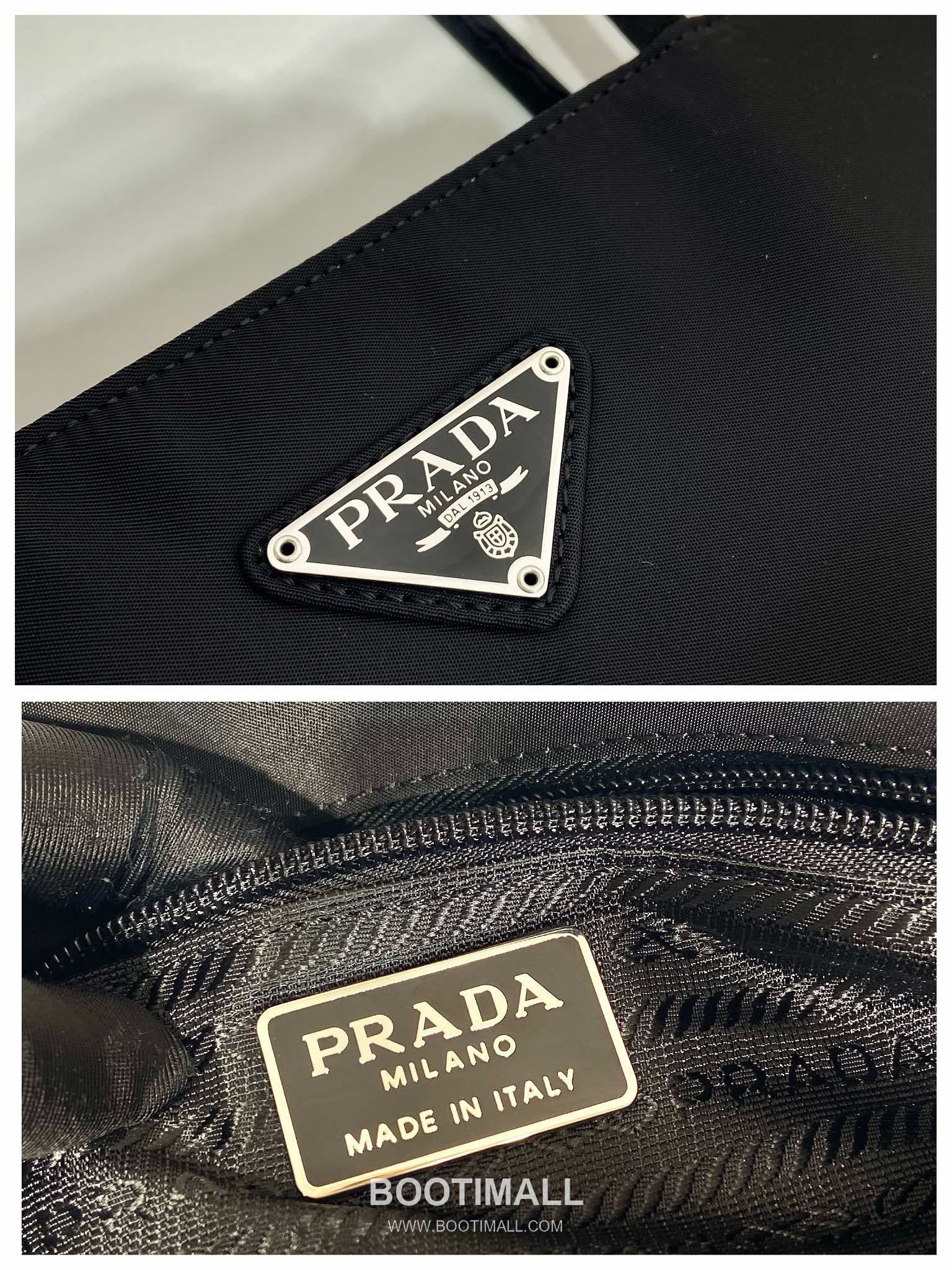 Prada Nylon Tote Bag with Triangle Logo and Minimal Design 프라다 나일론 삼각로고 미니멀 토트백 B6245 30cm 9