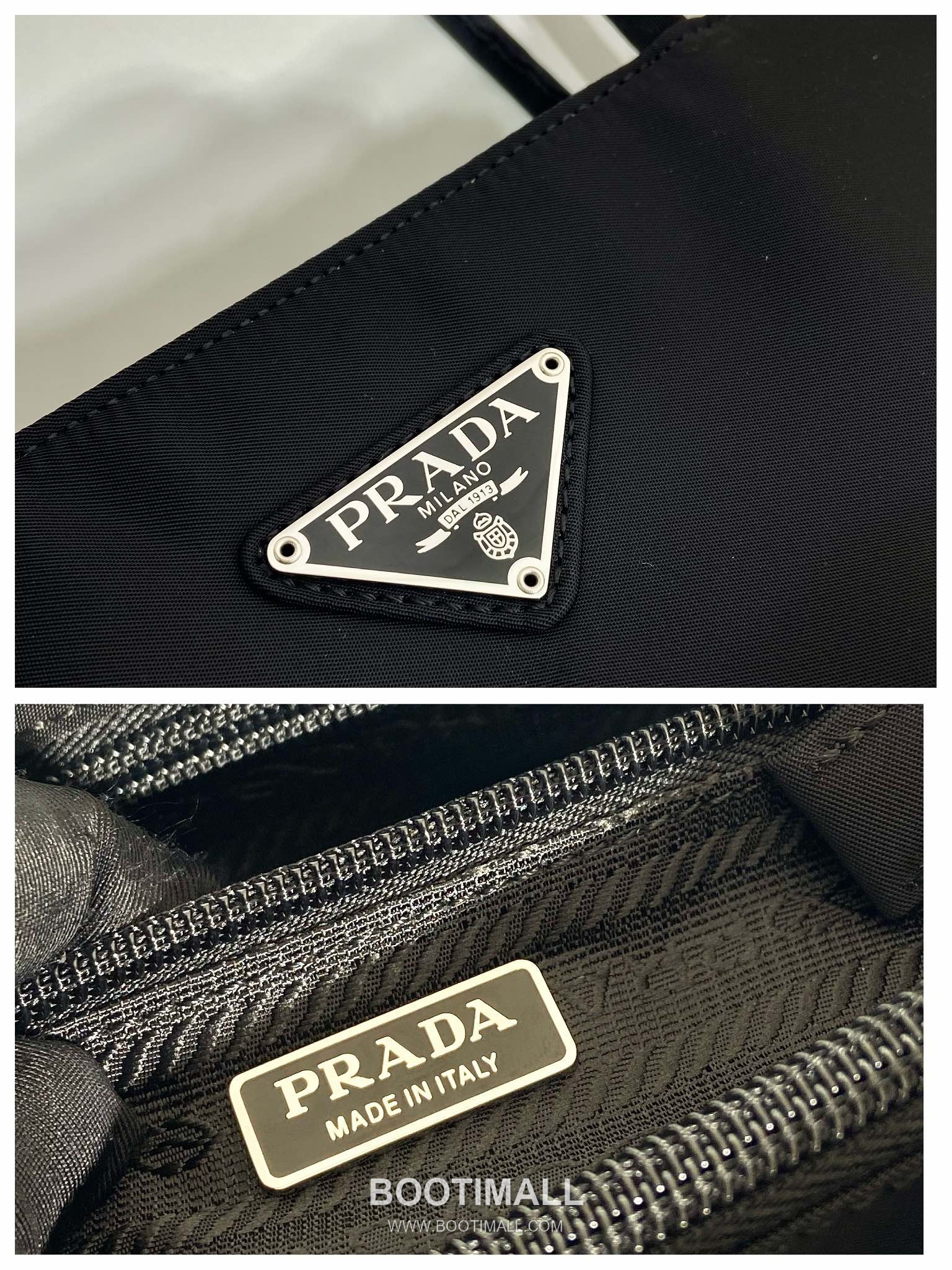Prada Nylon Tote Bag with Triangle Logo and Minimal Design 프라다 나일론 삼각로고 미니멀 토트백 B6247 25cm 9