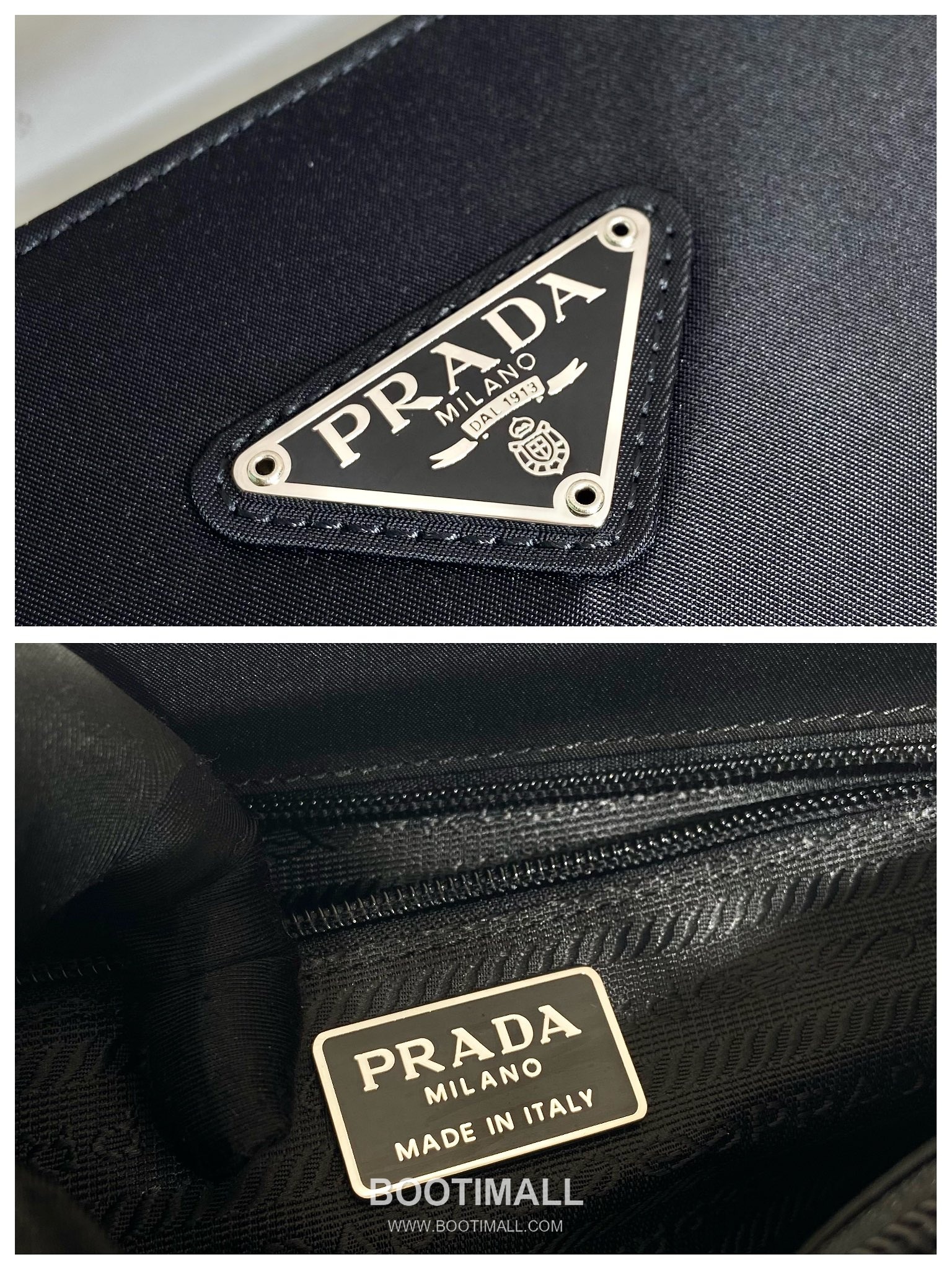 Prada Nylon Tote Bag with Center Zip Compartment and Dual Carry Design 프라다 나일론 중앙 지퍼 수납 듀얼 캐리 토트백 B6246 28cm 21