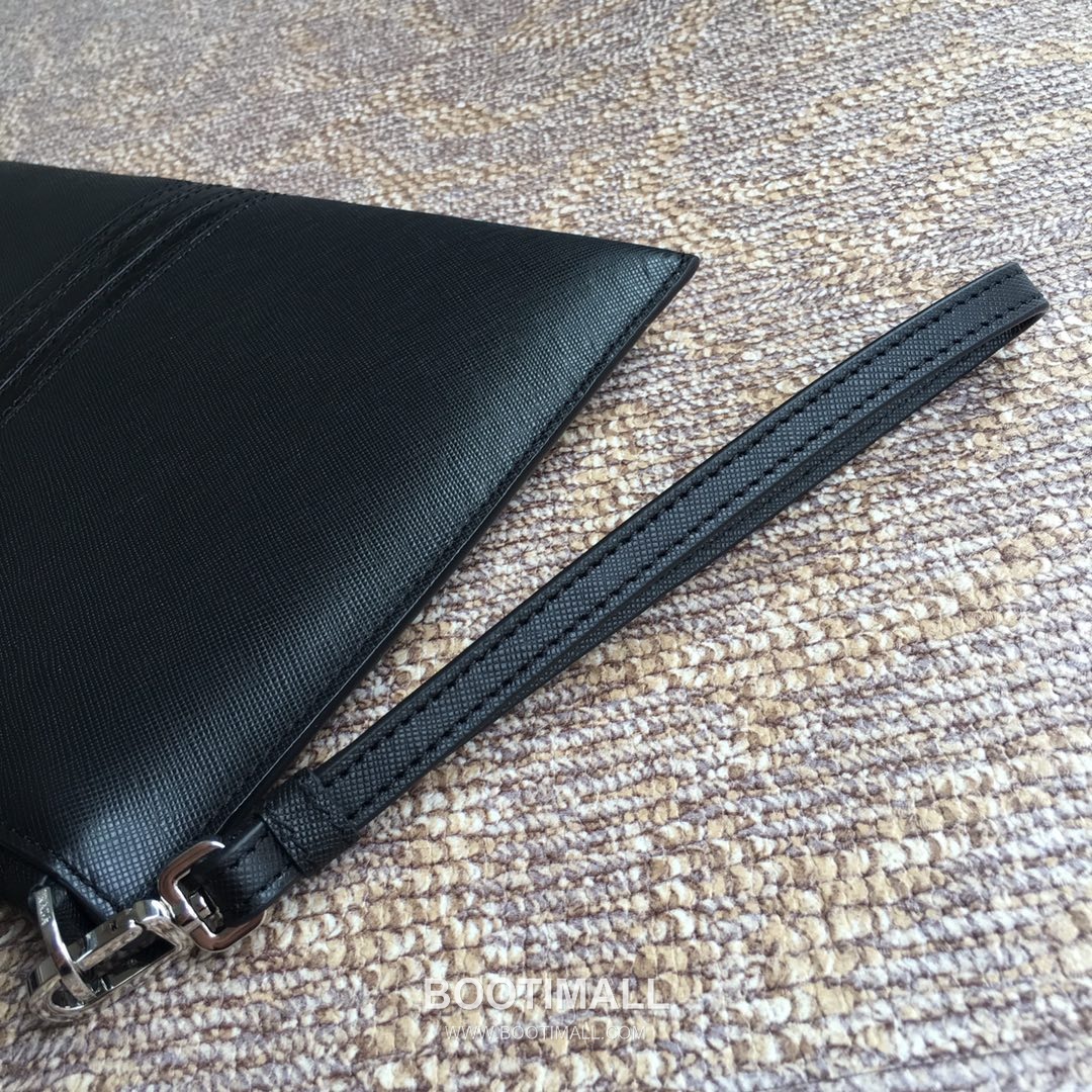 Prada Saffiano Leather Clutch Bag with Crocodile Pattern and Zip Closure 프라다 사피아노 레더 크로커다일 패턴 지퍼 클러치백 2NG005G 28cm 7