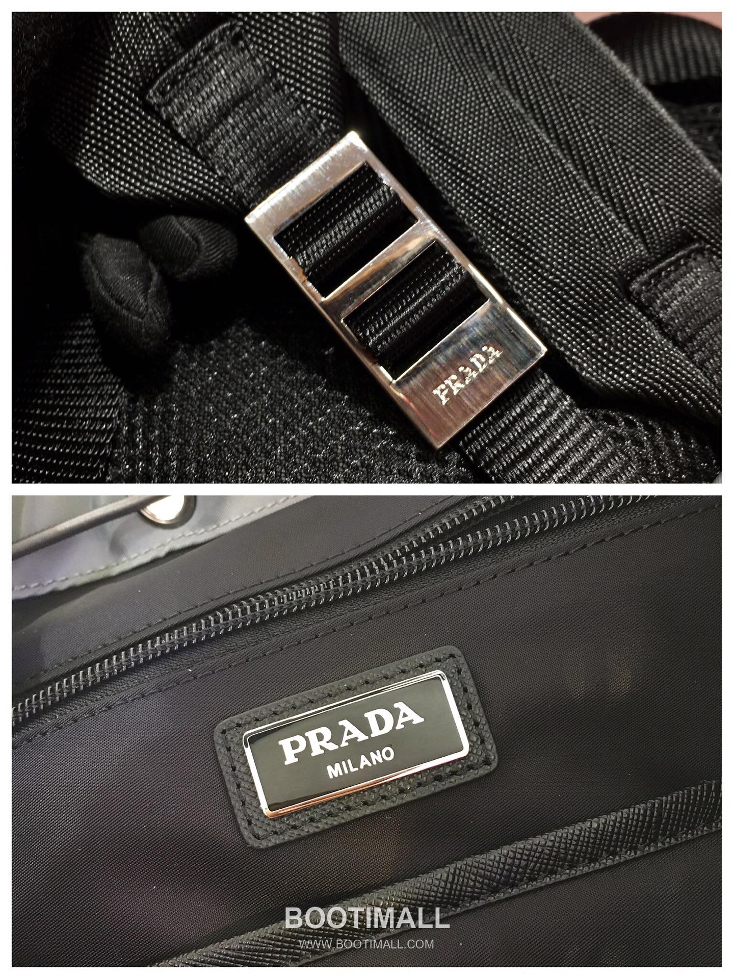 Prada Nylon Saffiano Leather Backpack with Multi Pocket and Triangle Logo 프라다 나일론 사피아노 레더 멀티포켓 삼각로고 백팩 2VZ135 27cm 8