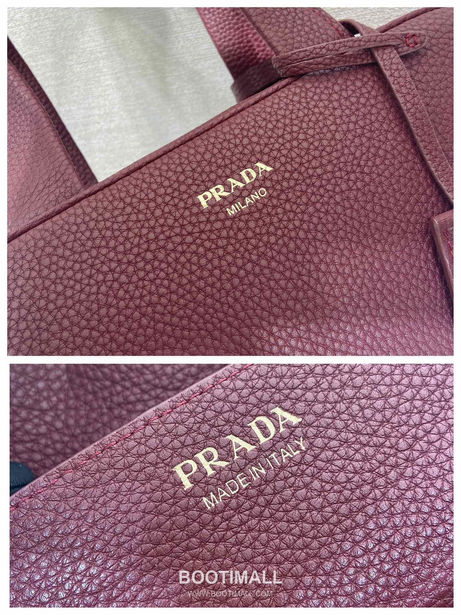 Prada Grained Leather Top Handle Bag with Detachable Strap and Logo Detail 프라다 그레인 레더 탈부착 스트랩 로고 디테일 탑핸들백 1BB149 28cm 9