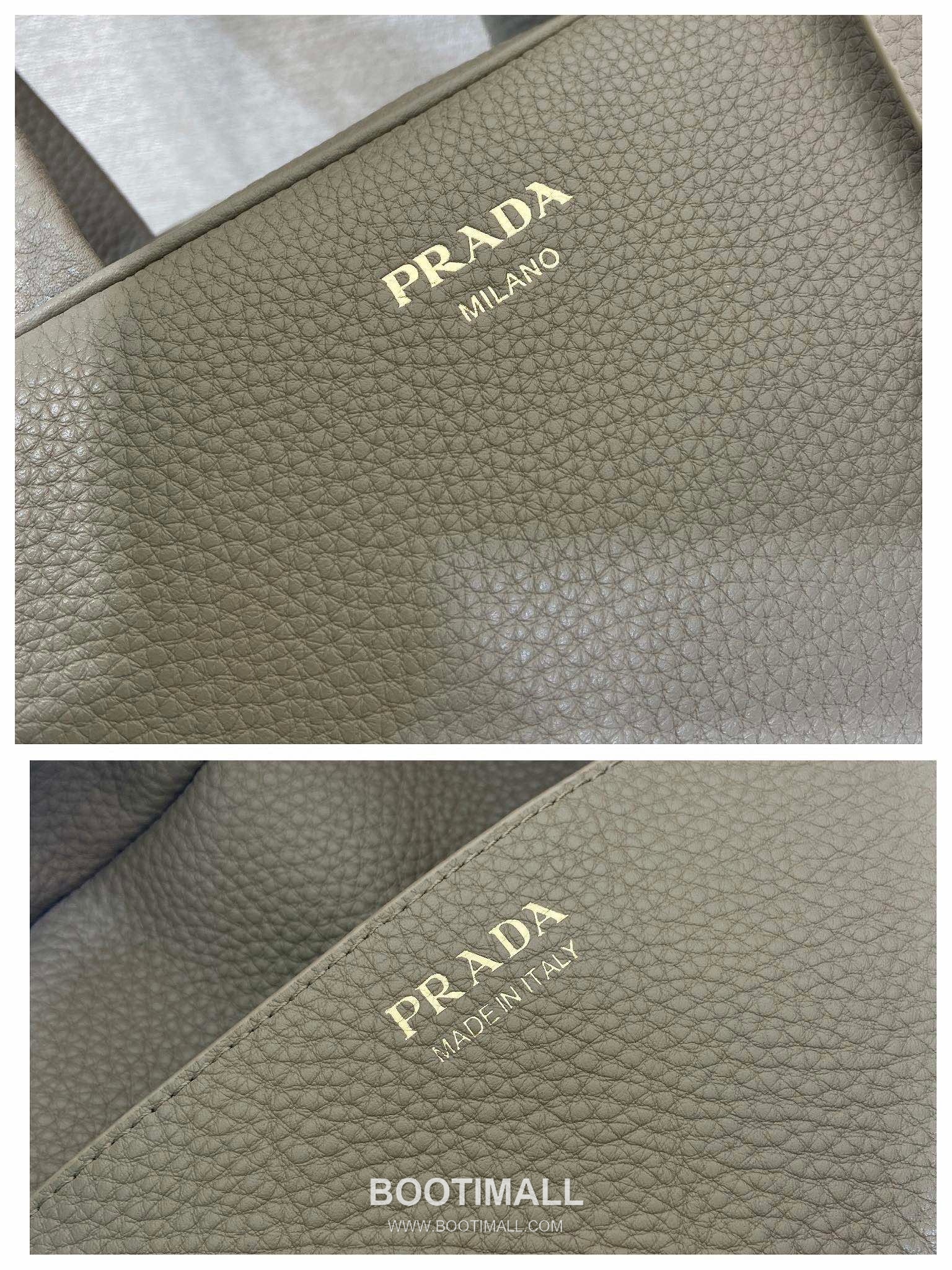 Prada Grained Leather Top Handle Bag with Detachable Strap and Logo Detail 프라다 그레인 레더 탈부착 스트랩 로고 디테일 탑핸들백 1BB149 28cm 9