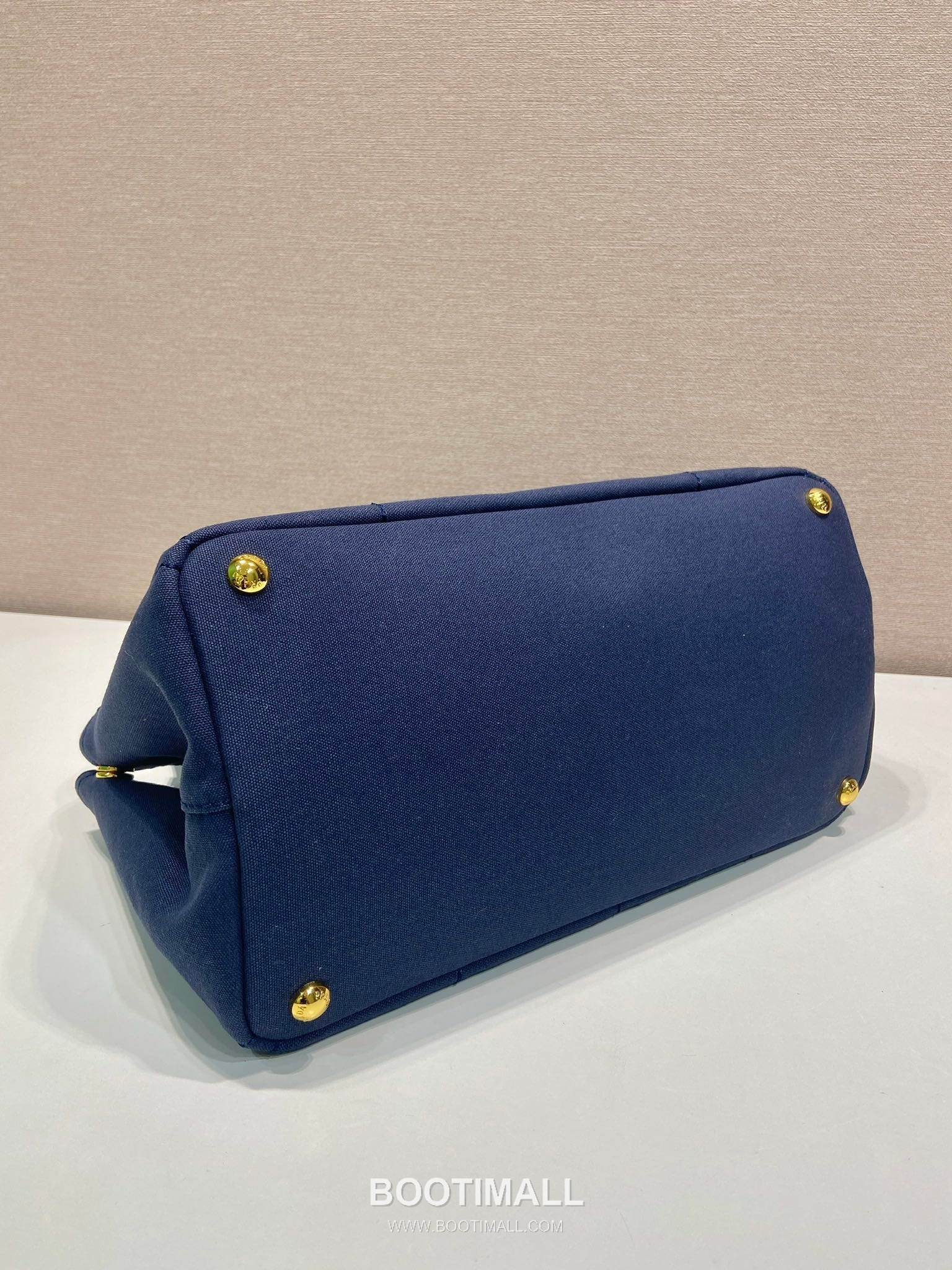 Prada Canvas Leather Trim Tote Bag with Adjustable Strap and Key Charm 프라다 캔버스 레더 트림 조절 스트랩 키참 토트백 1BG554 33cm 6