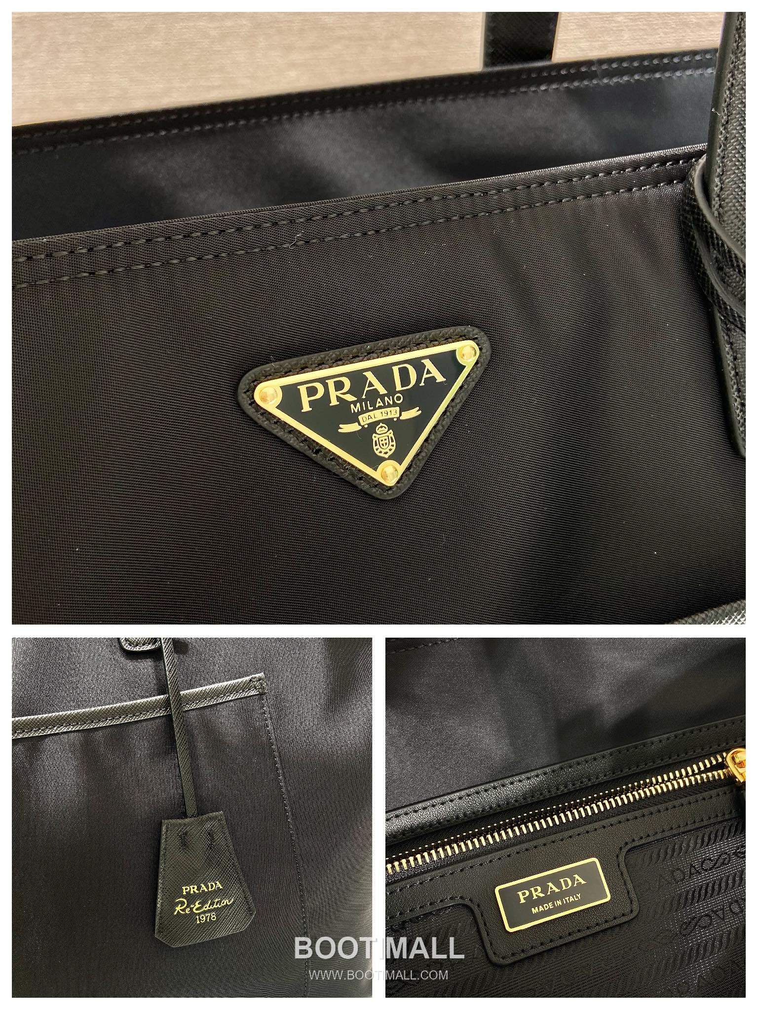 Prada Nylon Tote Bag with Minimal Structure and Large Capacity 프라다 나일론 미니멀 구조 대용량 토트백 1BG527 43cm 9