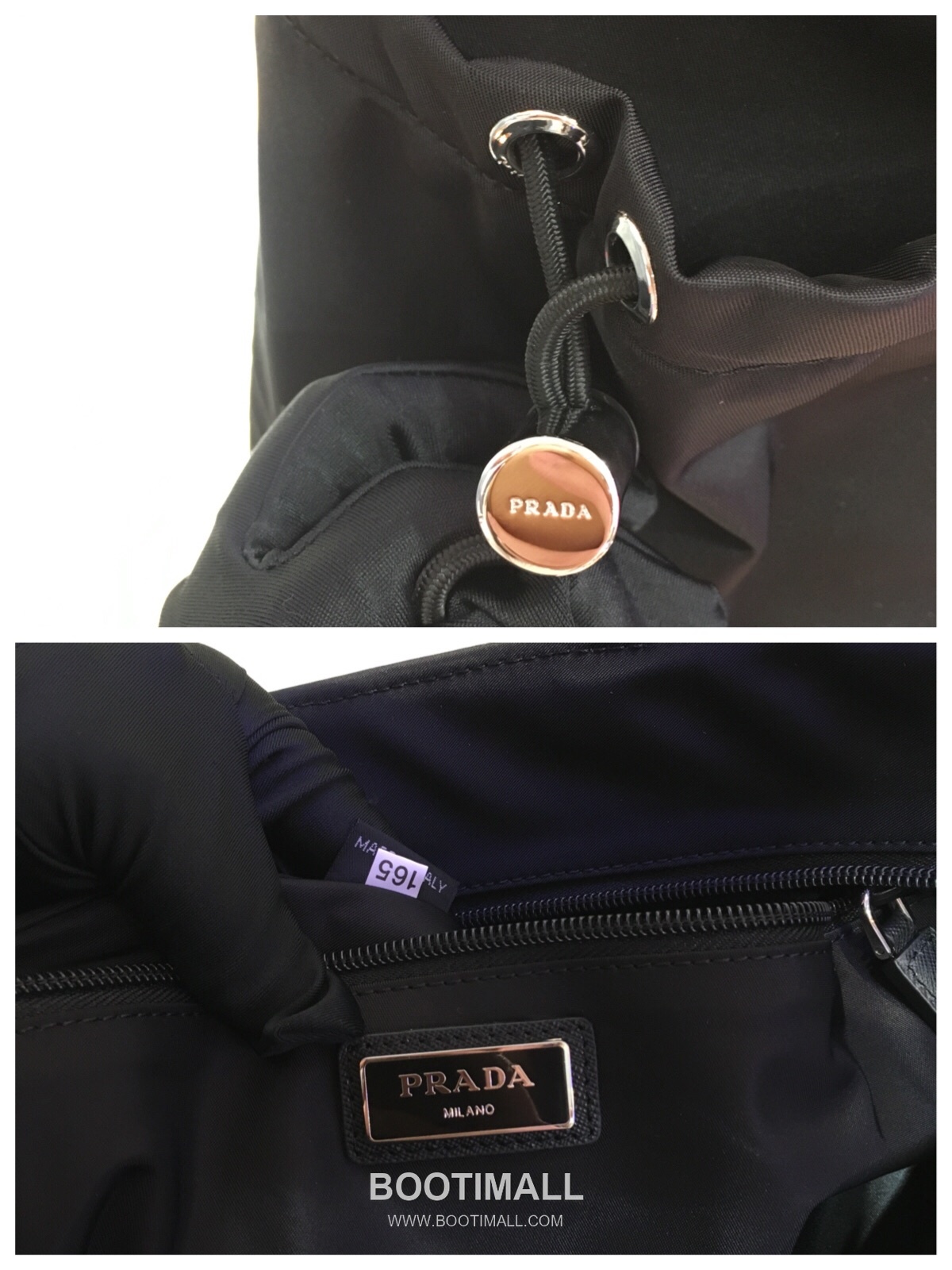 Prada Nylon Tote Bag with Saffiano Trim and Drawstring Pockets 프라다 나일론 사피아노 트림 드로스트링 포켓 토트백 2VG042 40cm 8