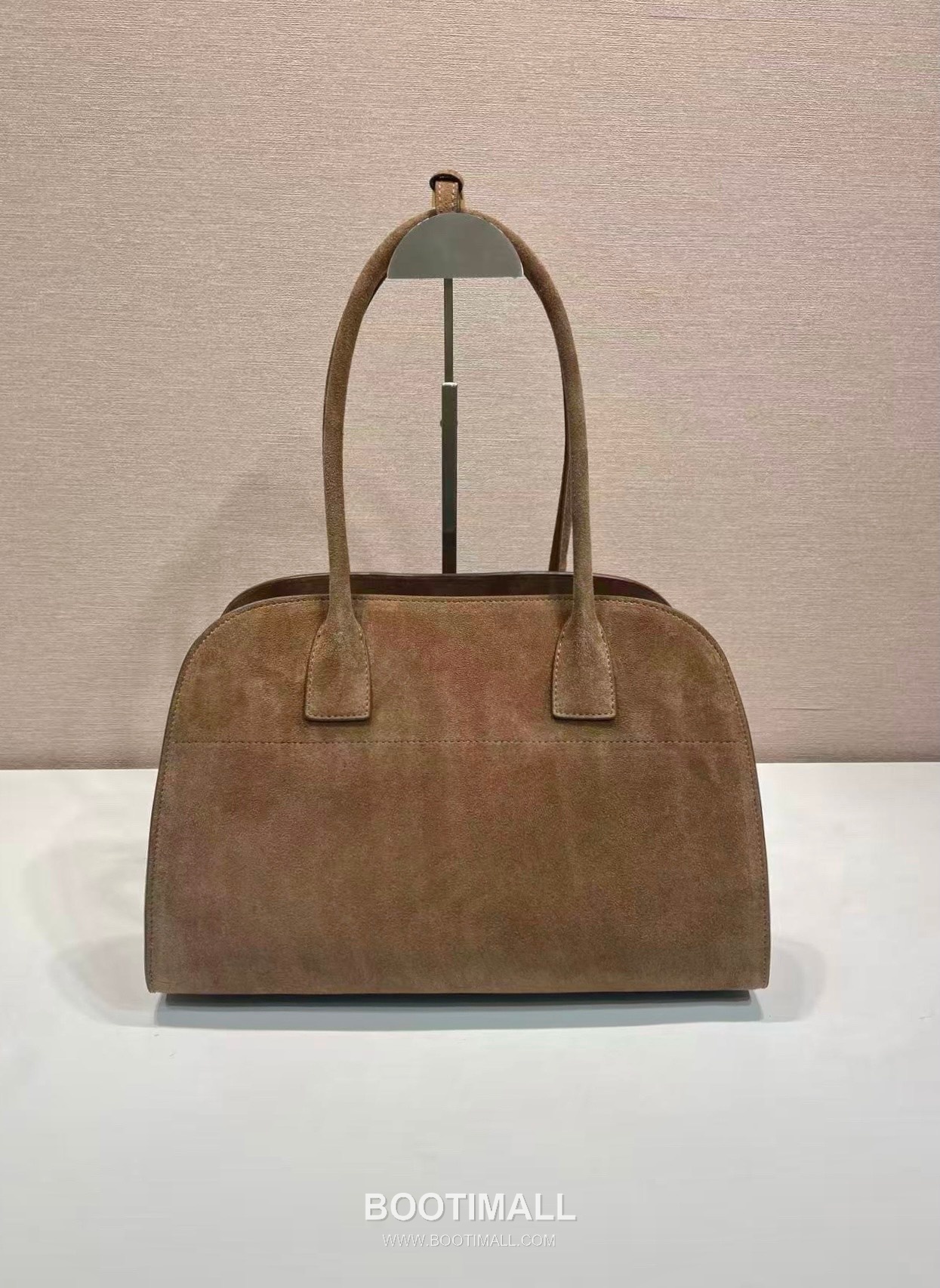 Prada Suede Leather Oversize Tote Bag with Minimal Structure 프라다 스웨이드 레더 오버사이즈 미니멀 토트백 1BG572 35cm 4