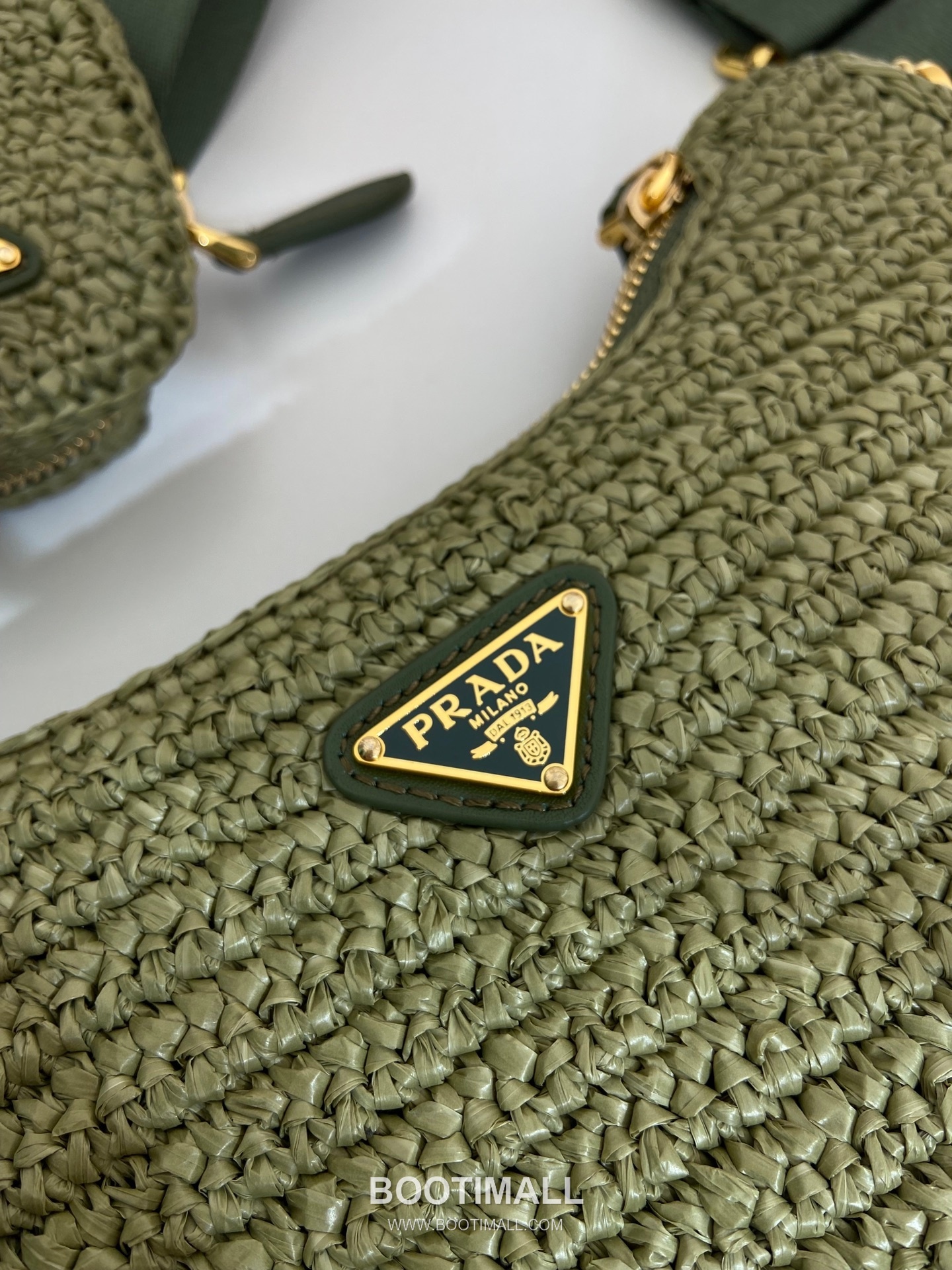 Prada Woven Raffia Three Way Shoulder Bag with Mini Pouch 프라다 라피아 위빙 미니파우치 포함 3WAY 숄더백 1BH204 23cm 7