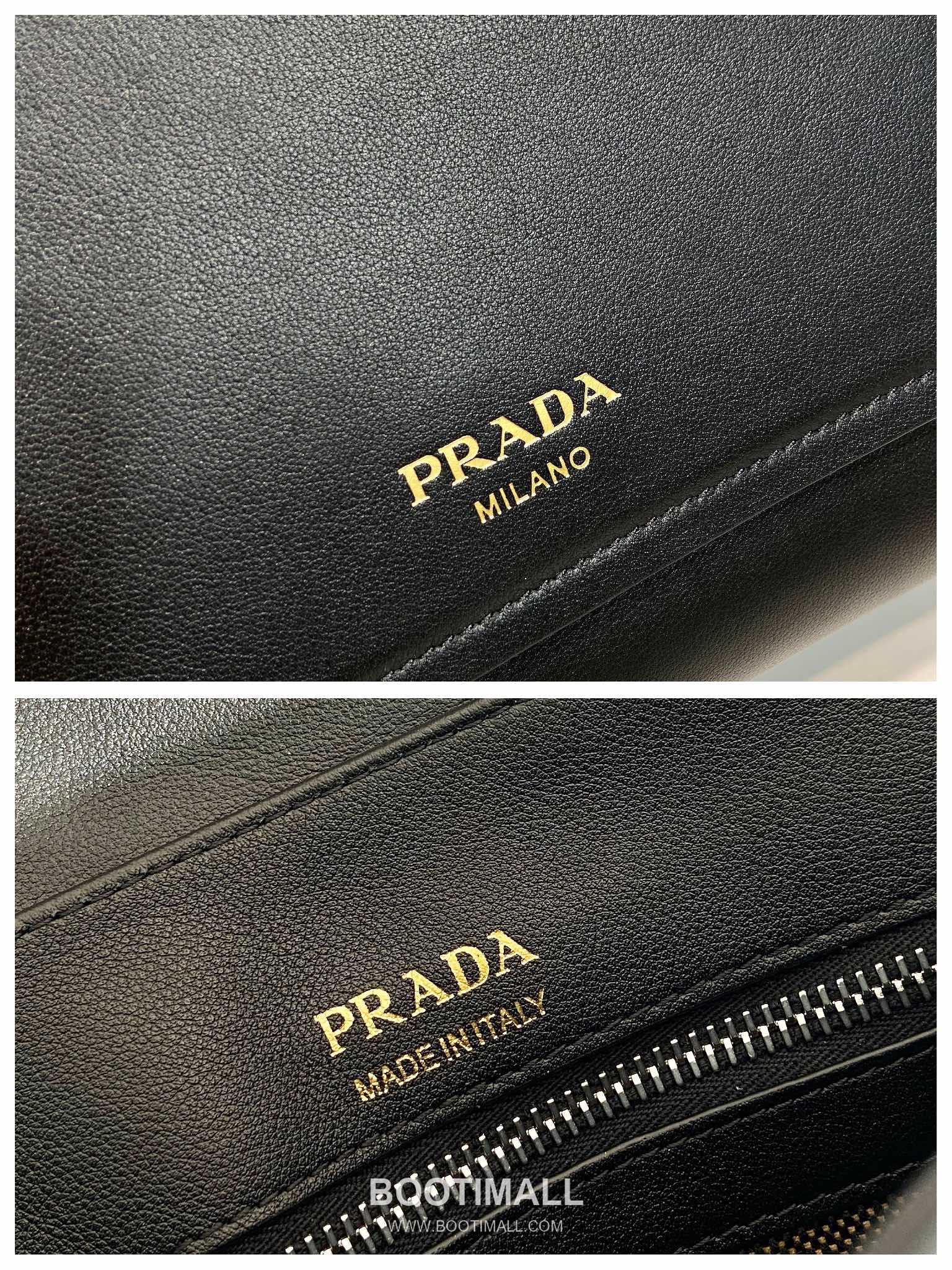Prada Calfskin Leather Flap Messenger Bag with Adjustable Strap 프라다 카프스킨 레더 플랩 조절 스트랩 메신저백 2VD069 22cm 9