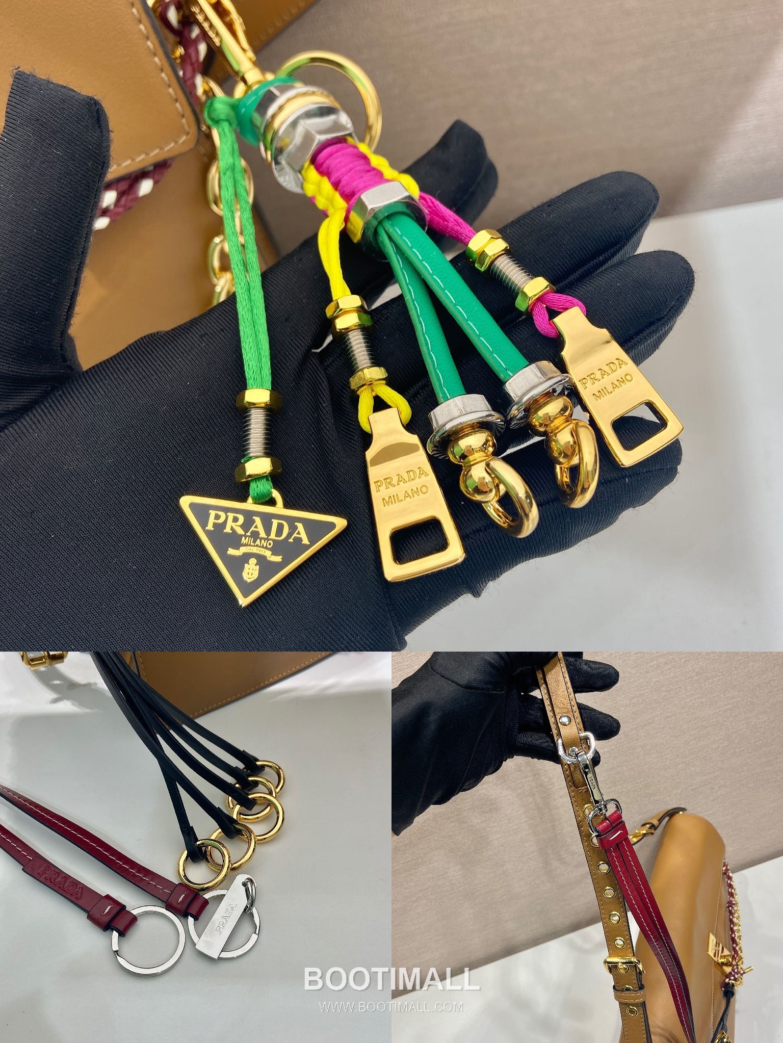 Prada Soft Sound Calfskin Shoulder Bag with Dual Compartment and Charm Detail 프라다 소프트 사운드 카프스킨 더블컴파트먼트 참 숄더백 1BD378 35cm 8