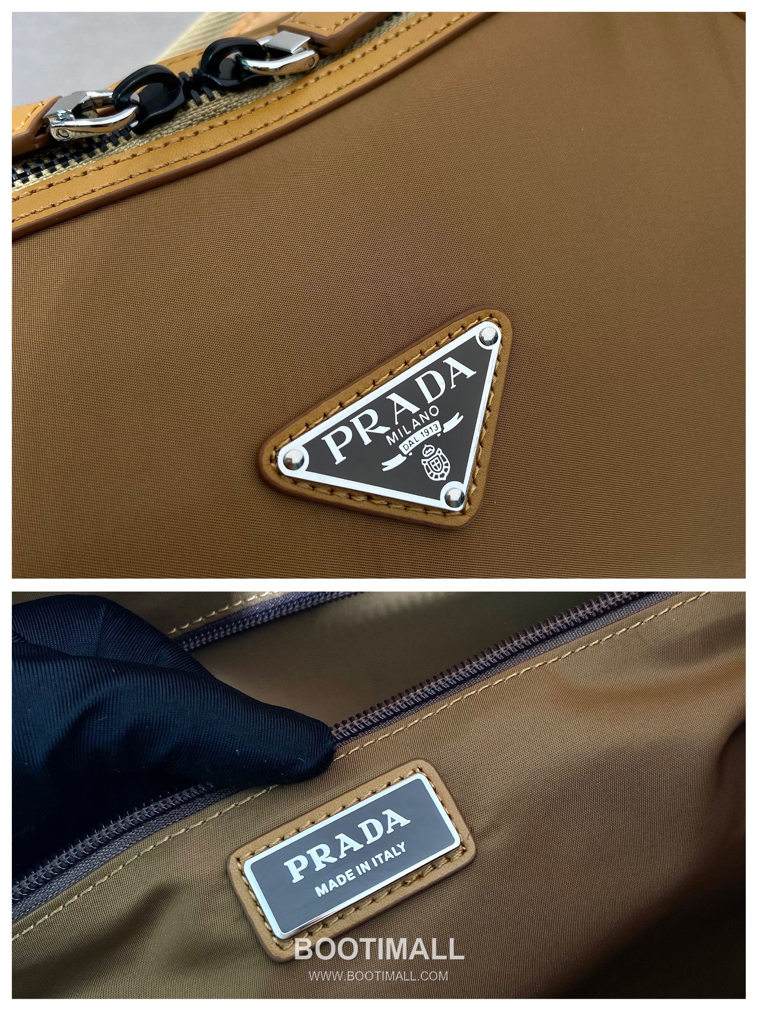 Prada Nylon Travel Tote Bag with Calfskin Trim and Cargo Pocket Detail 프라다 나일론 카프스킨 트림 카고포켓 여행용 토트백 2VC040 44.5cm 10