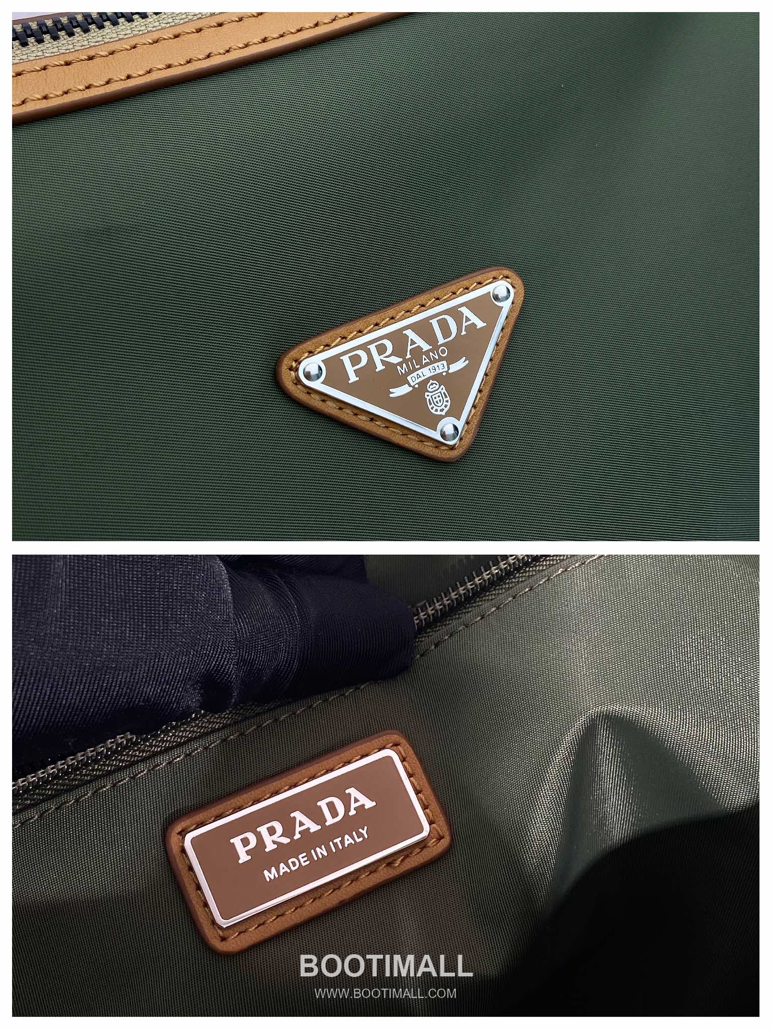 Prada Nylon Travel Tote Bag with Calfskin Trim and Cargo Pocket Detail 프라다 나일론 카프스킨 트림 카고포켓 여행용 토트백 2VC040 44.5cm 9
