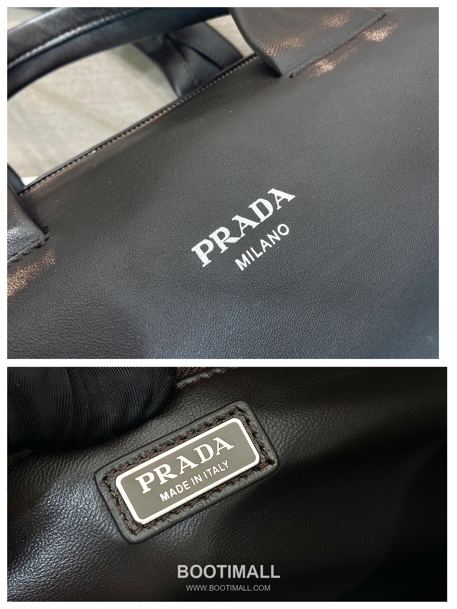 Prada Nappa Leather Boston Bag with Vintage Finish and Metal Logo Detail 프라다 나파 레더 빈티지 피니시 메탈로고 보스턴백 2VC046 35cm 9